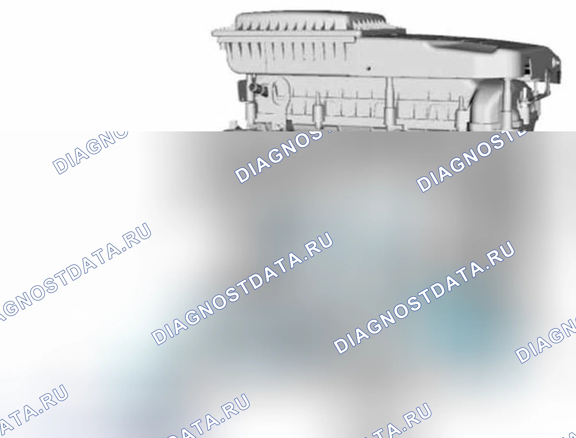 Рис. 3: Расположение датчиков правого двигателя - PHEV. Ford C-MAX II