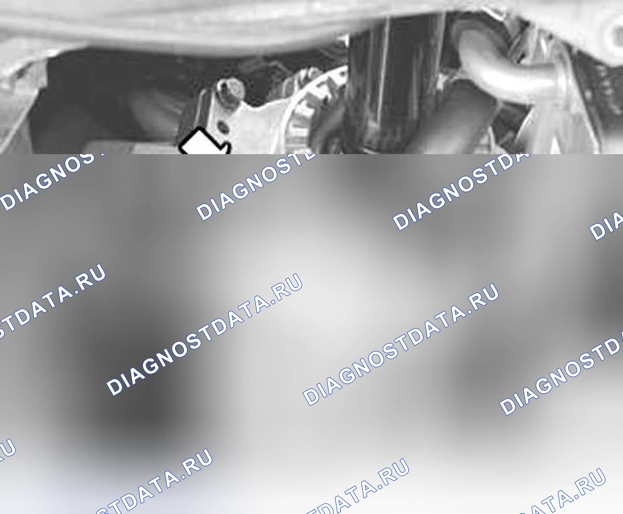 Рис. 608: Проверка уровня масла в коническом редукторе. Volvo S80 I рестайлинг