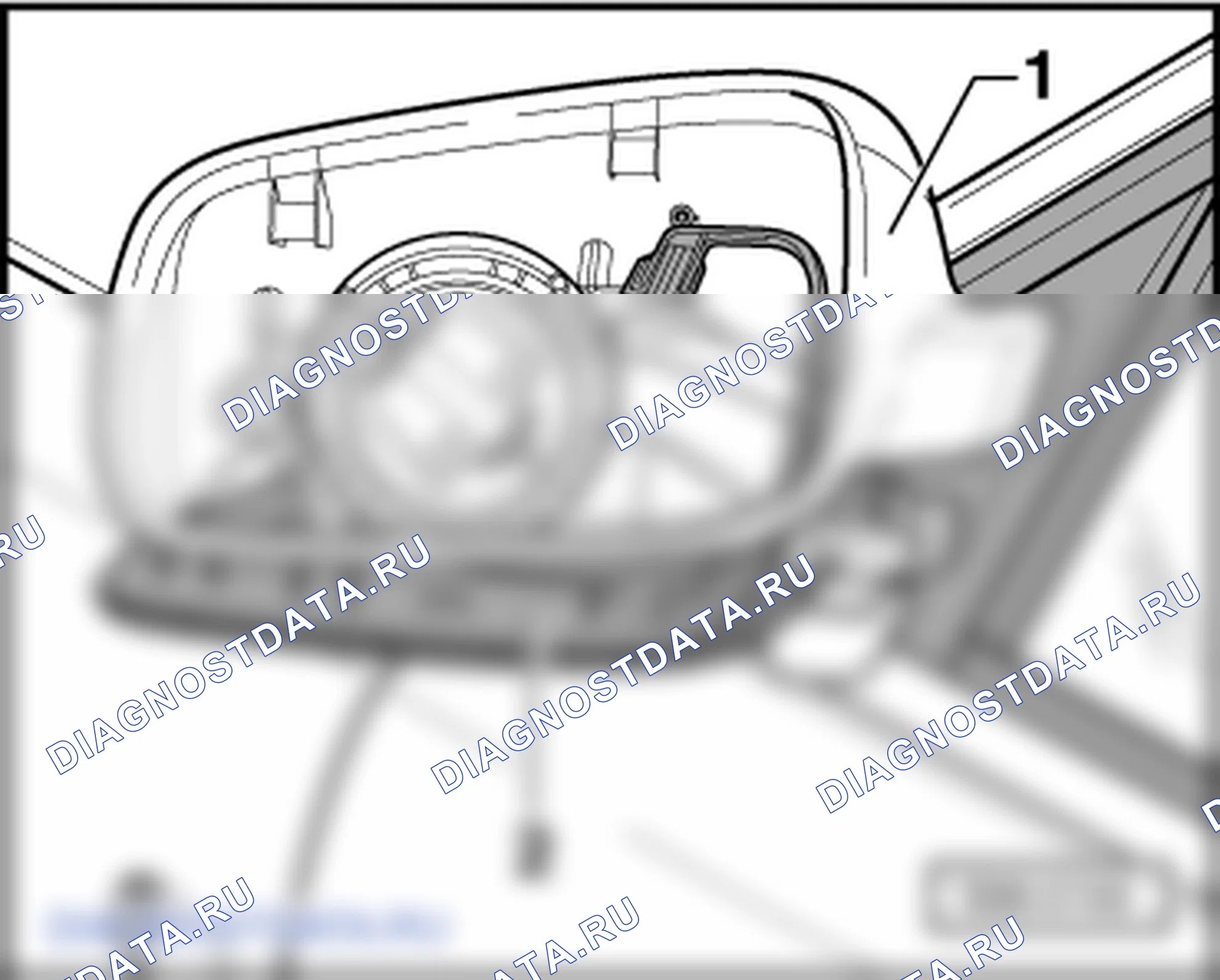 Зеркало заднего вида. Skoda Superb I