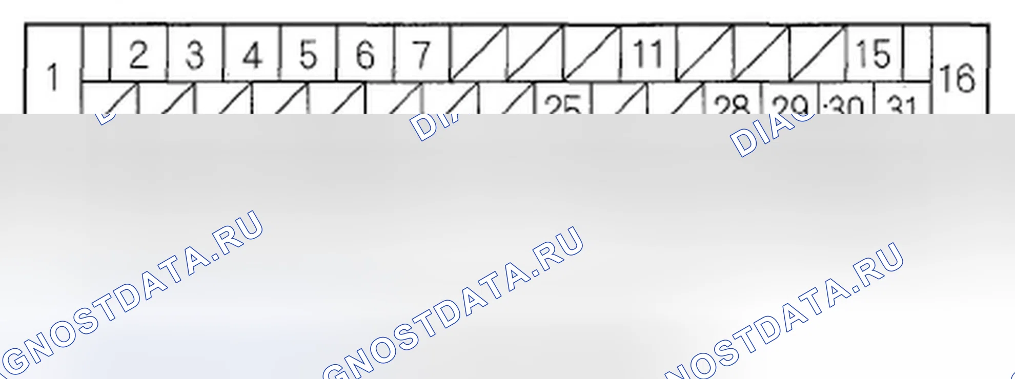 Рис. 2: Входы и выходы блока управления модуляторами VSA для разъема 47P. Honda Odyssey IV