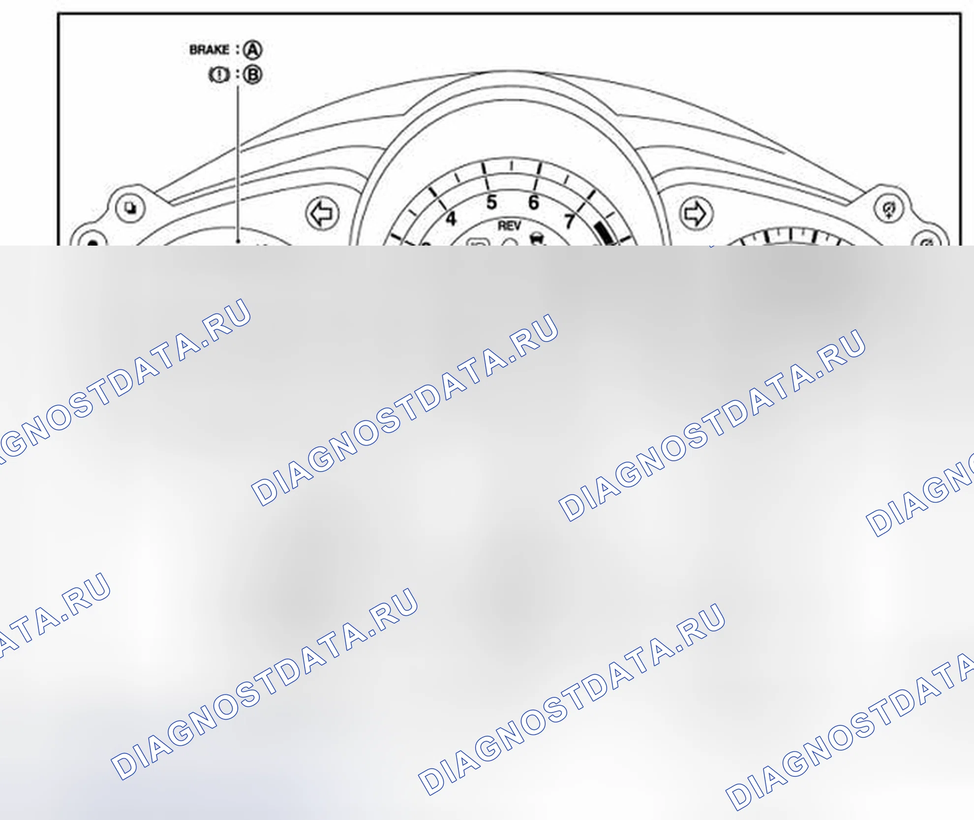Рис. 39: РАСПОЛОЖЕНИЕ КОМБИНИРОВАННОГО ИЗМЕРИТЕЛЬНОГО ПРИБОРА. Honda MDX I