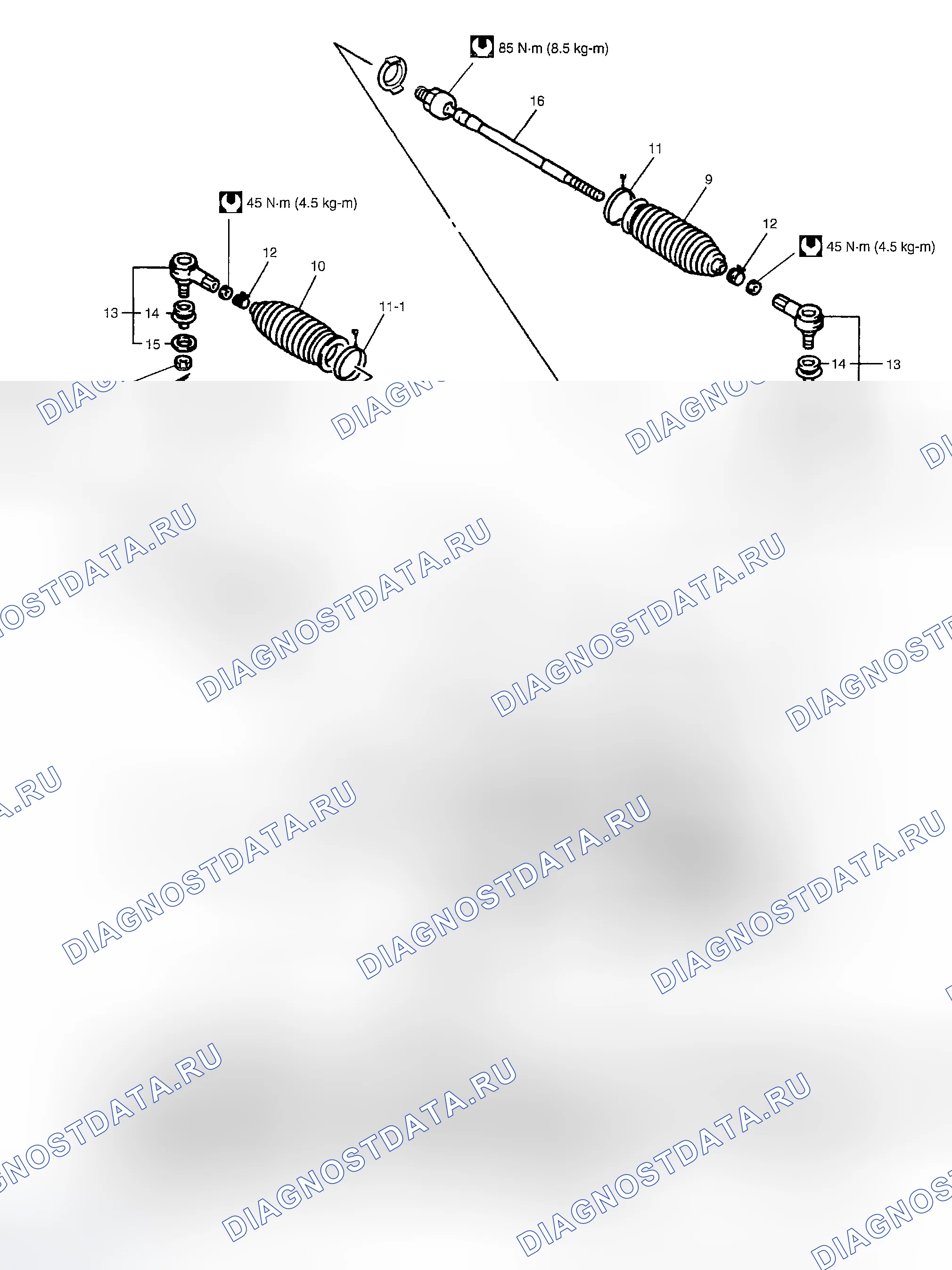 Рис. 54: Компоненты редуктора P / S. Suzuki Aerio I