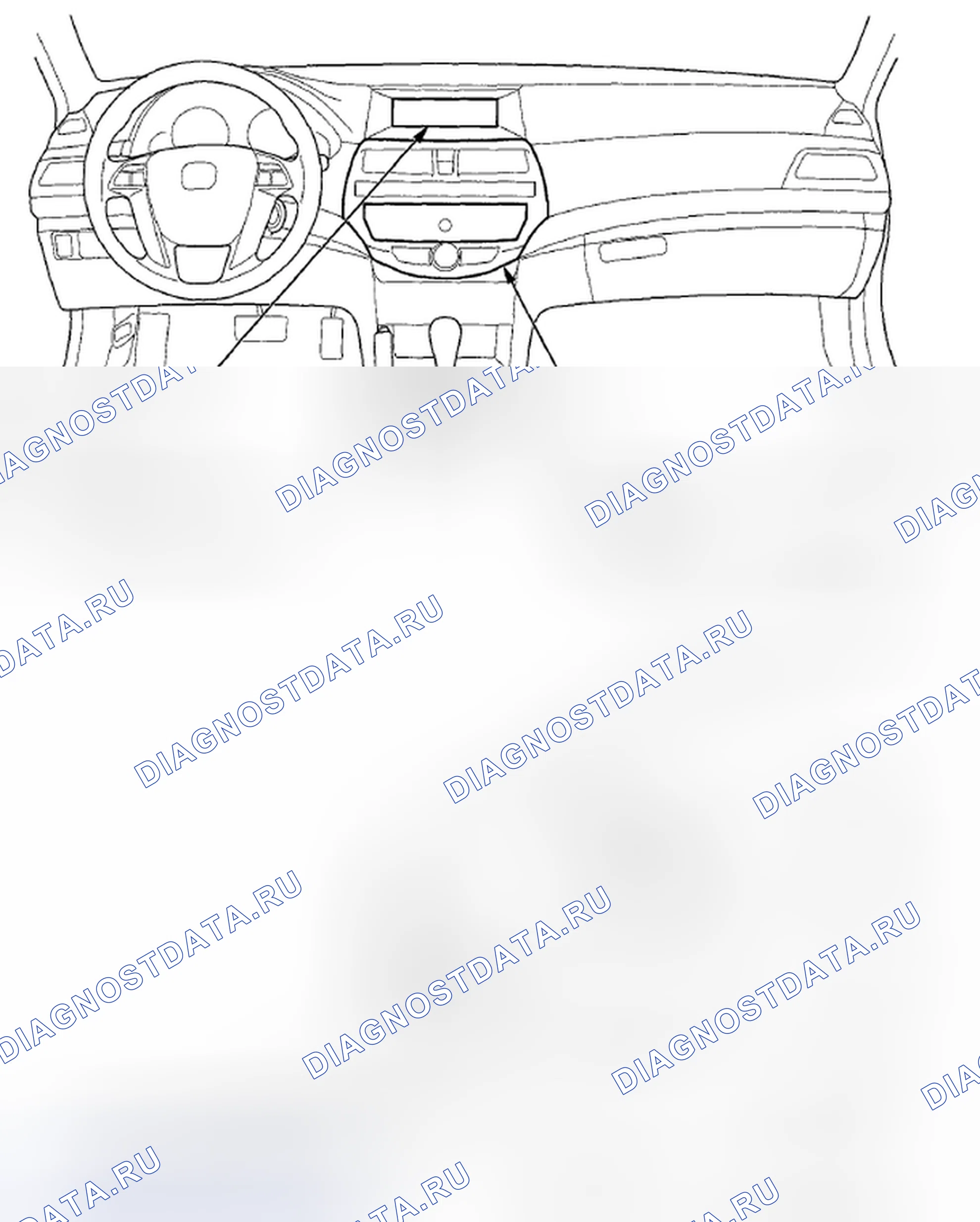 Рис. 242: Указатель расположения компонентов. Honda Accord VIII