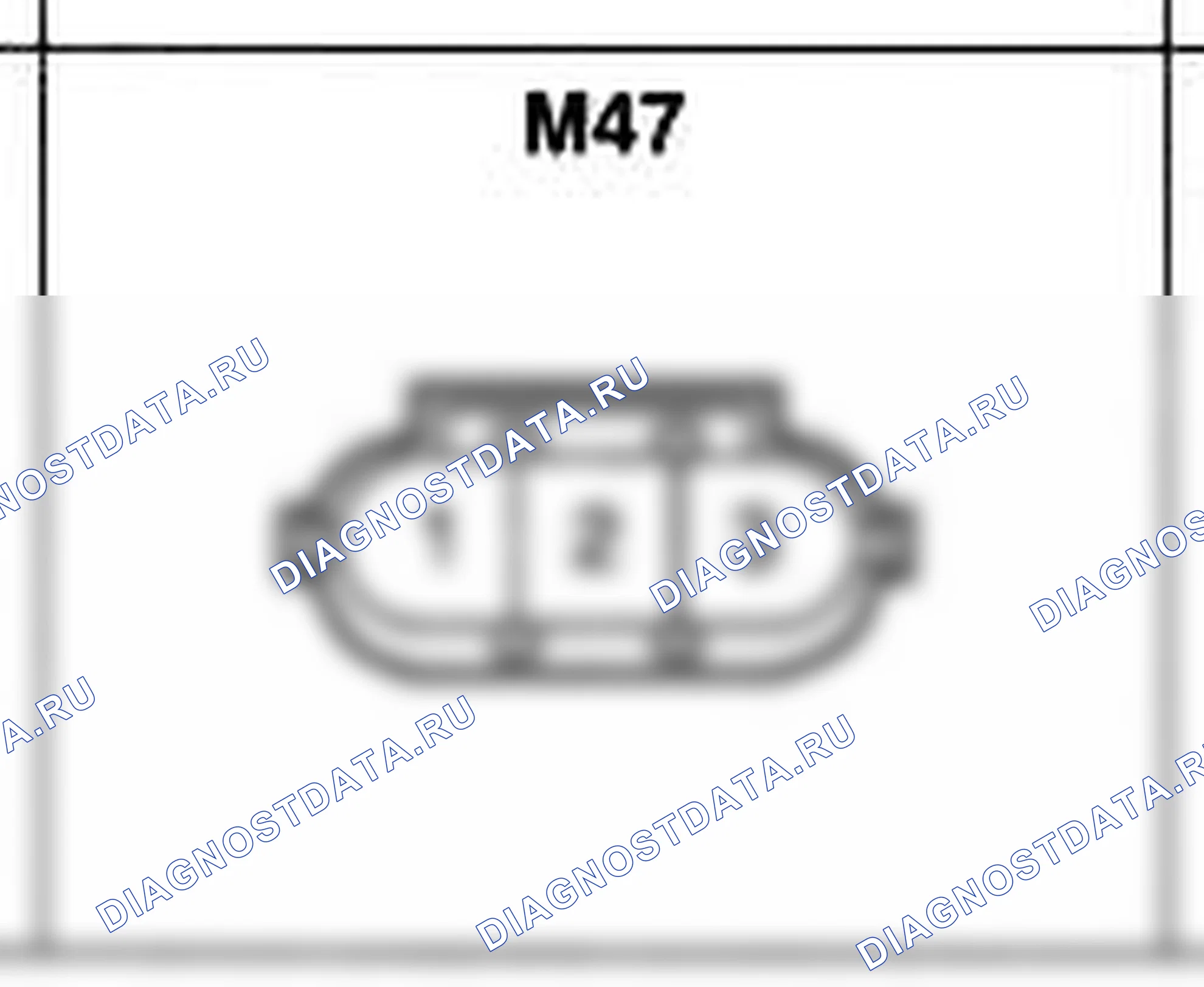 Распиновка разъёма M47 — основного жгута. Hyundai H-1 A1