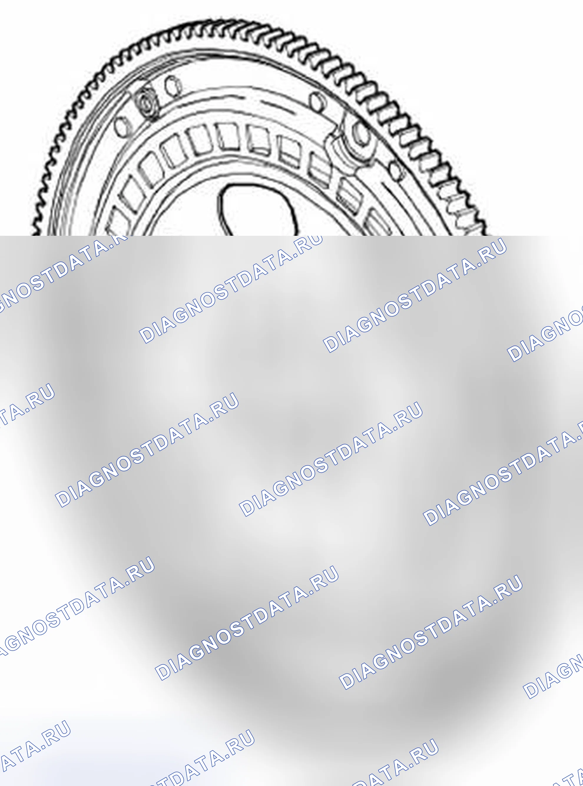 Рис. 511: Диск синхронизации. Land Rover Range Rover Sport I