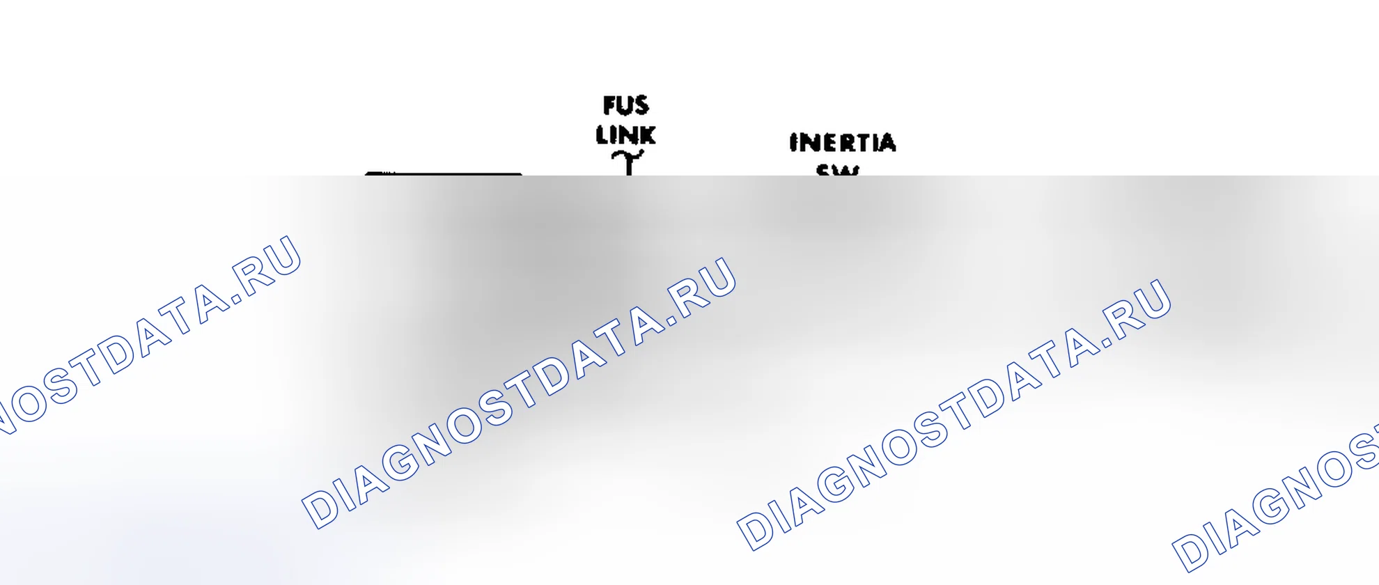 Рис. 8: Схема подключения одноточечного топливного насоса (двигатель 3,0 л). Ford Club Wagon E350 