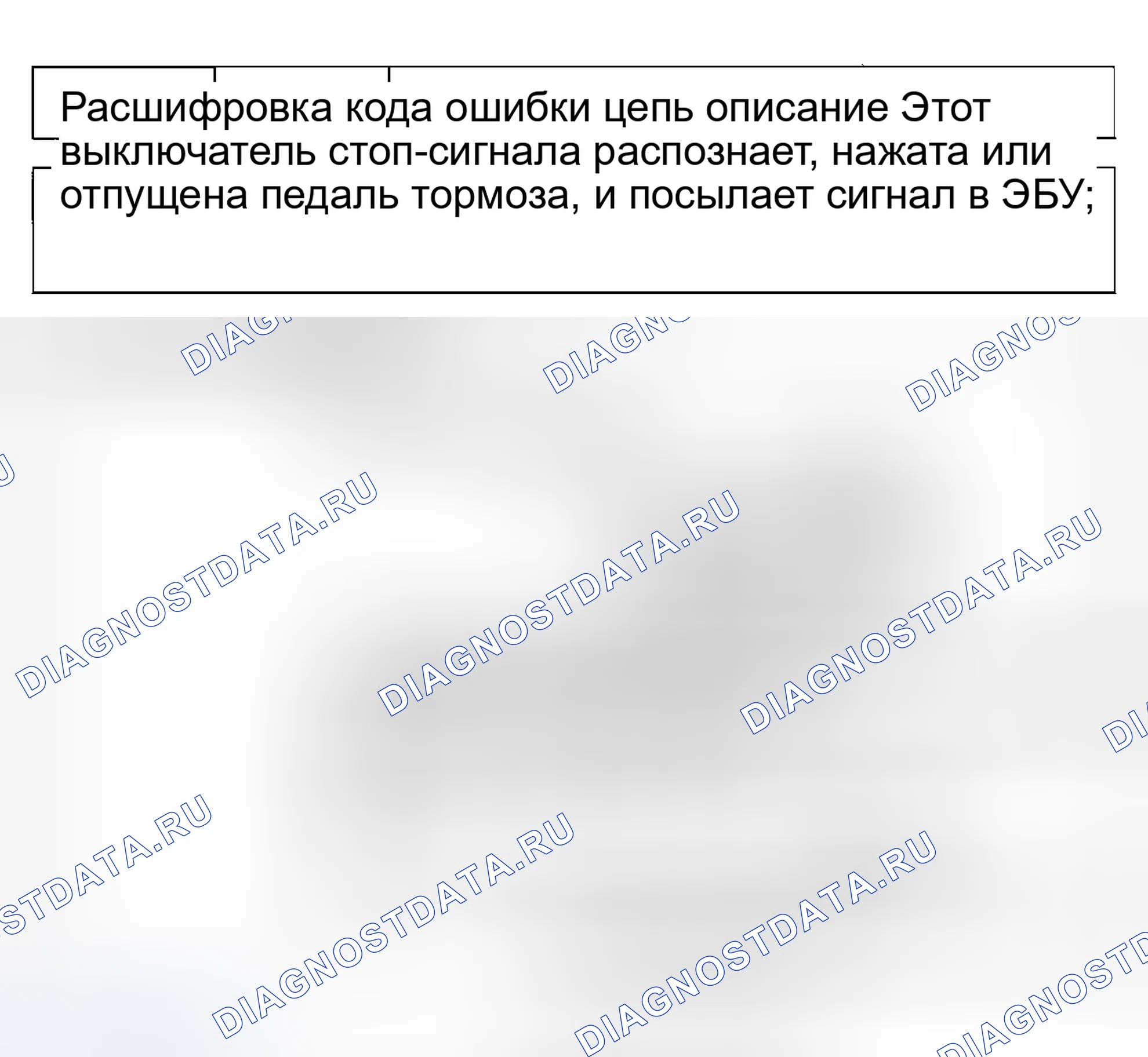 Рис. 27: расшифровка кода ошибки 49: Схема выключателя стоп-сигнала. Toyota Tacoma I