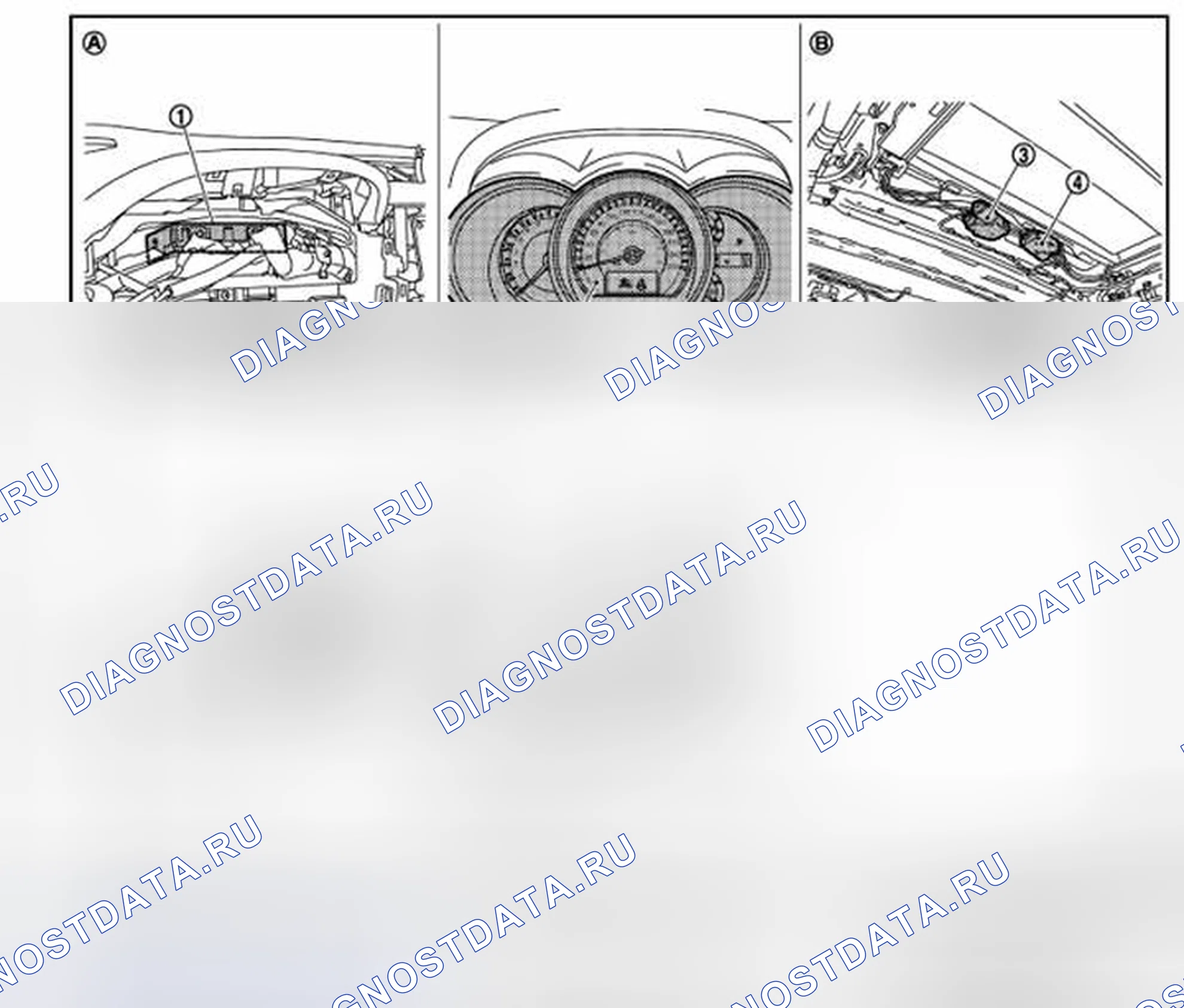 Рис. 192: Расположение компонентов. Nissan Murano Z51 рестайлинг 2