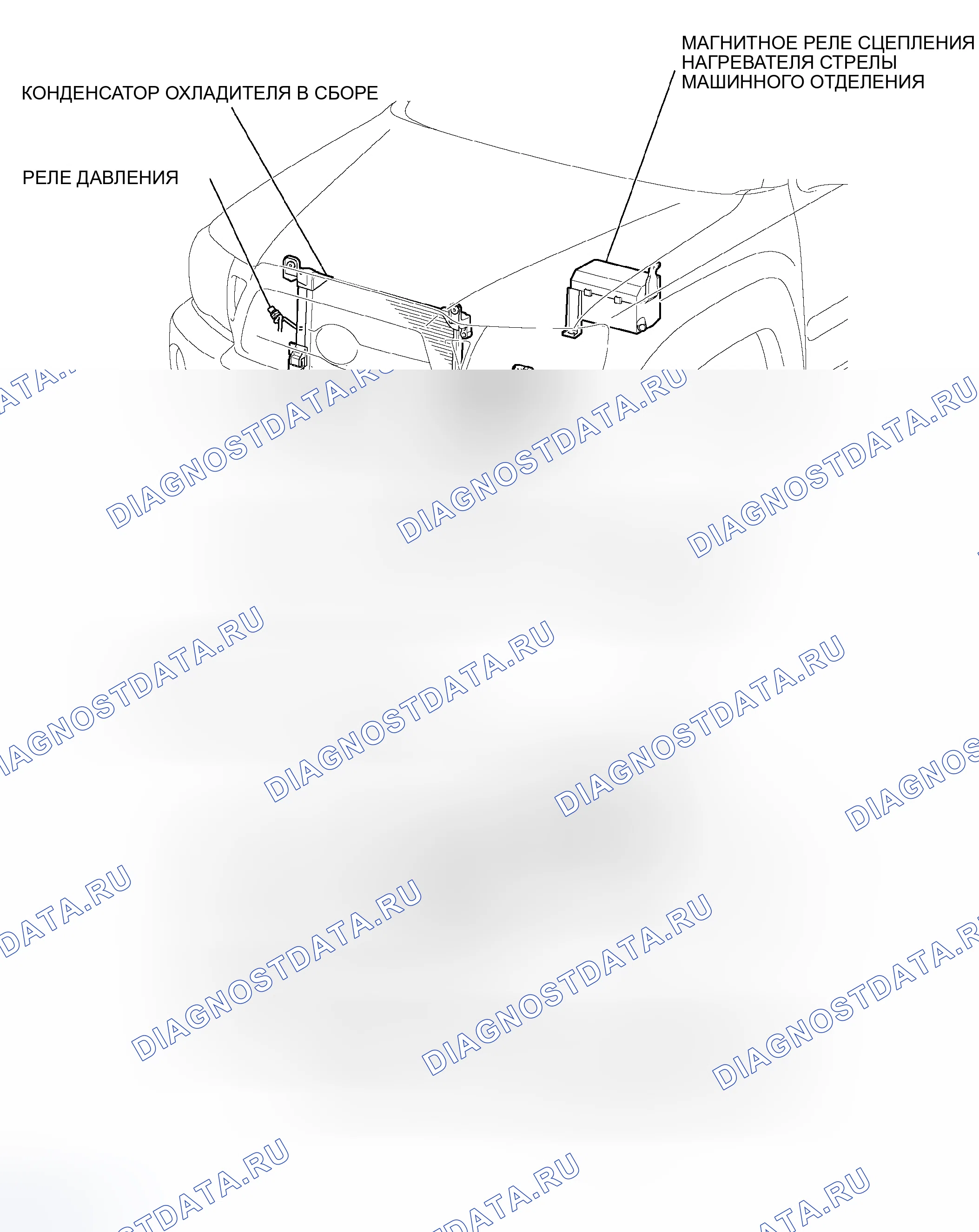 Рис. 4: РАСПОЛОЖЕНИЕ ДЕТАЛЕЙ. Toyota Tacoma II