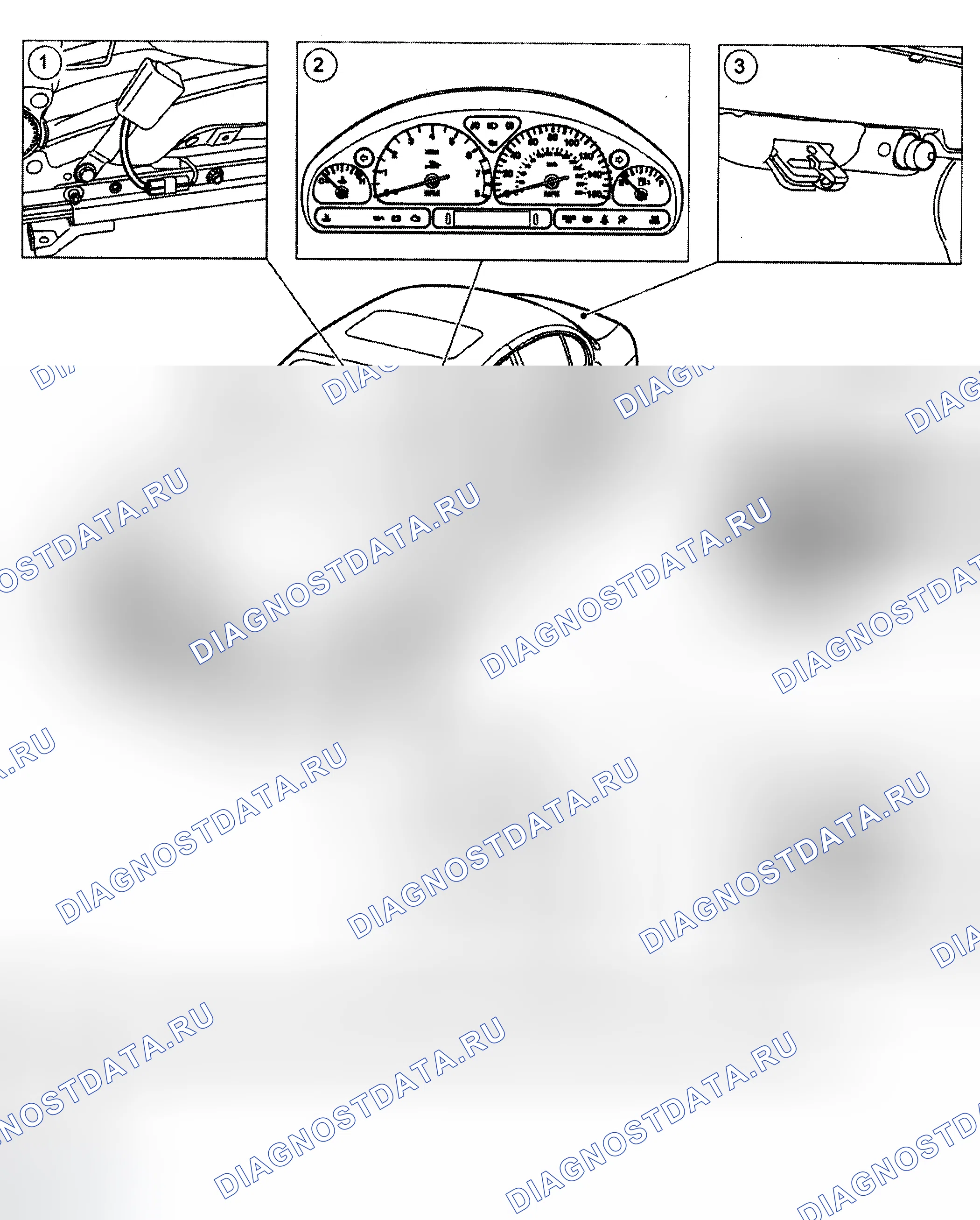 Рис. 5: Предупреждающие устройства. Jaguar S-type I
