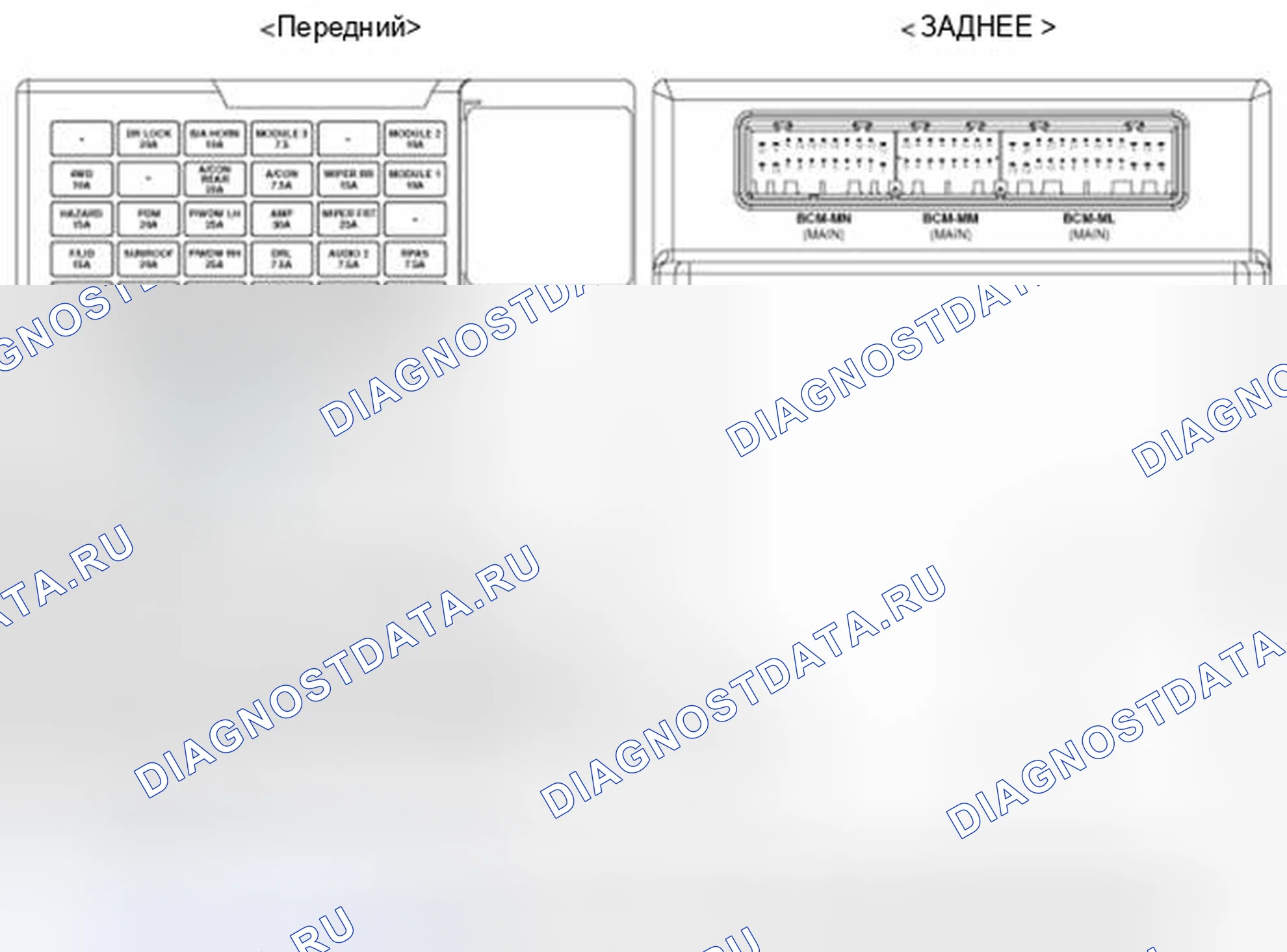 Рис. 19: Расположение компонентов. Geely SC7 I