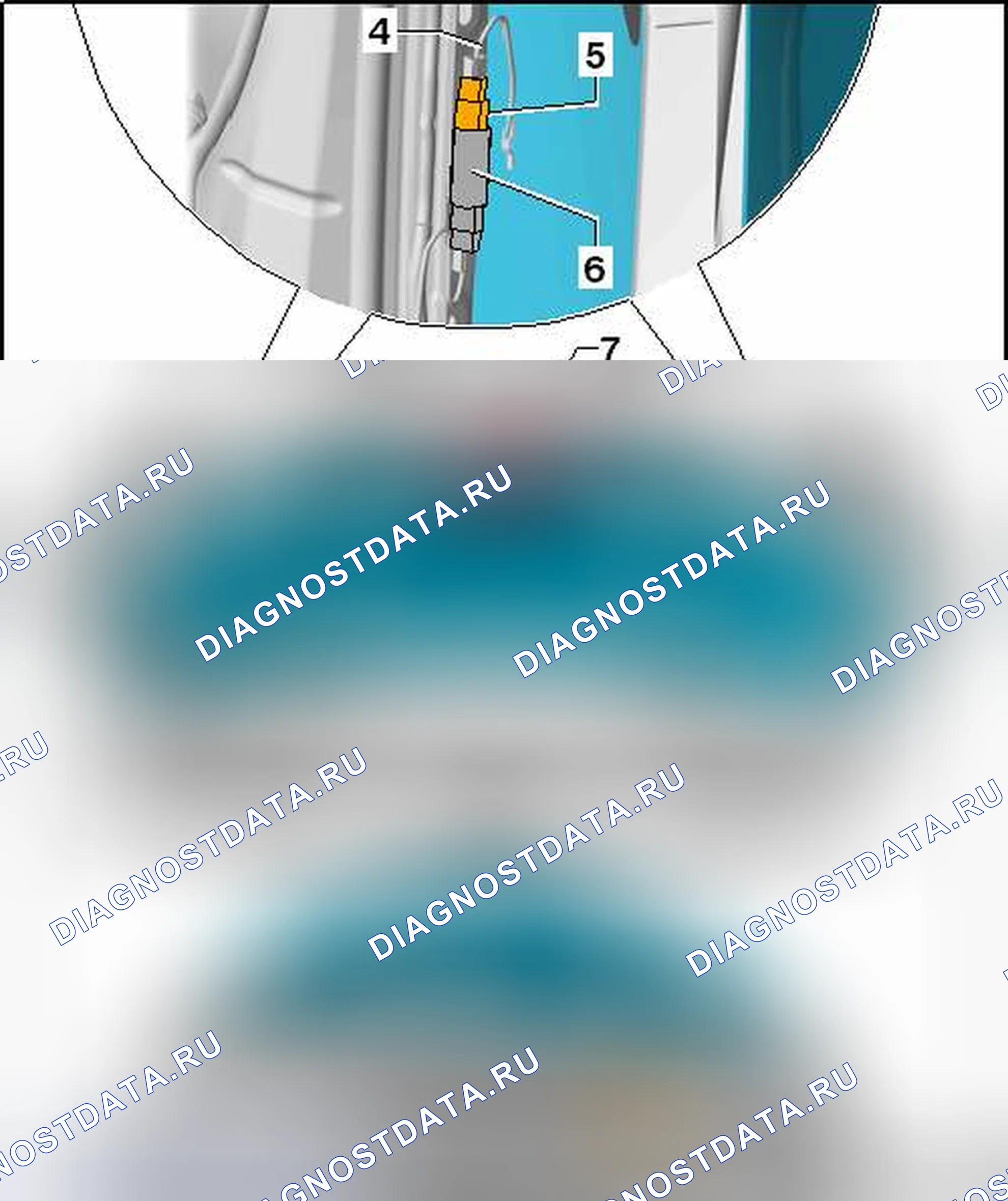 Рис. 15: НЕПОВРЕЖДЕННОЕ ЗАДНЕЕ СТЕКЛО, СНЯТИЕ. Volkswagen Golf Mk6