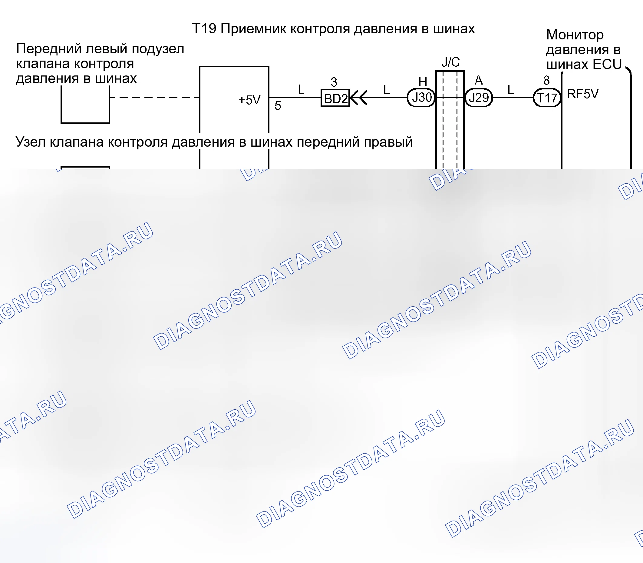 Рис. 24: электросхема. Toyota Sequoia I рестайлинг