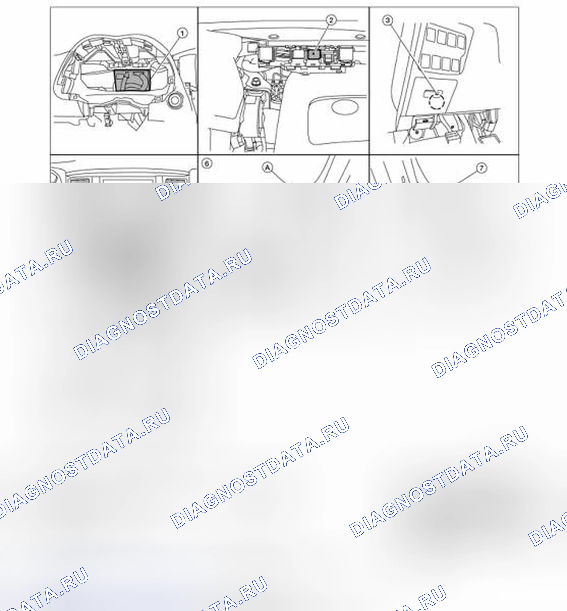 Рис. 32: Расположение компонентов. Nissan Pathfinder IV рестайлинг
