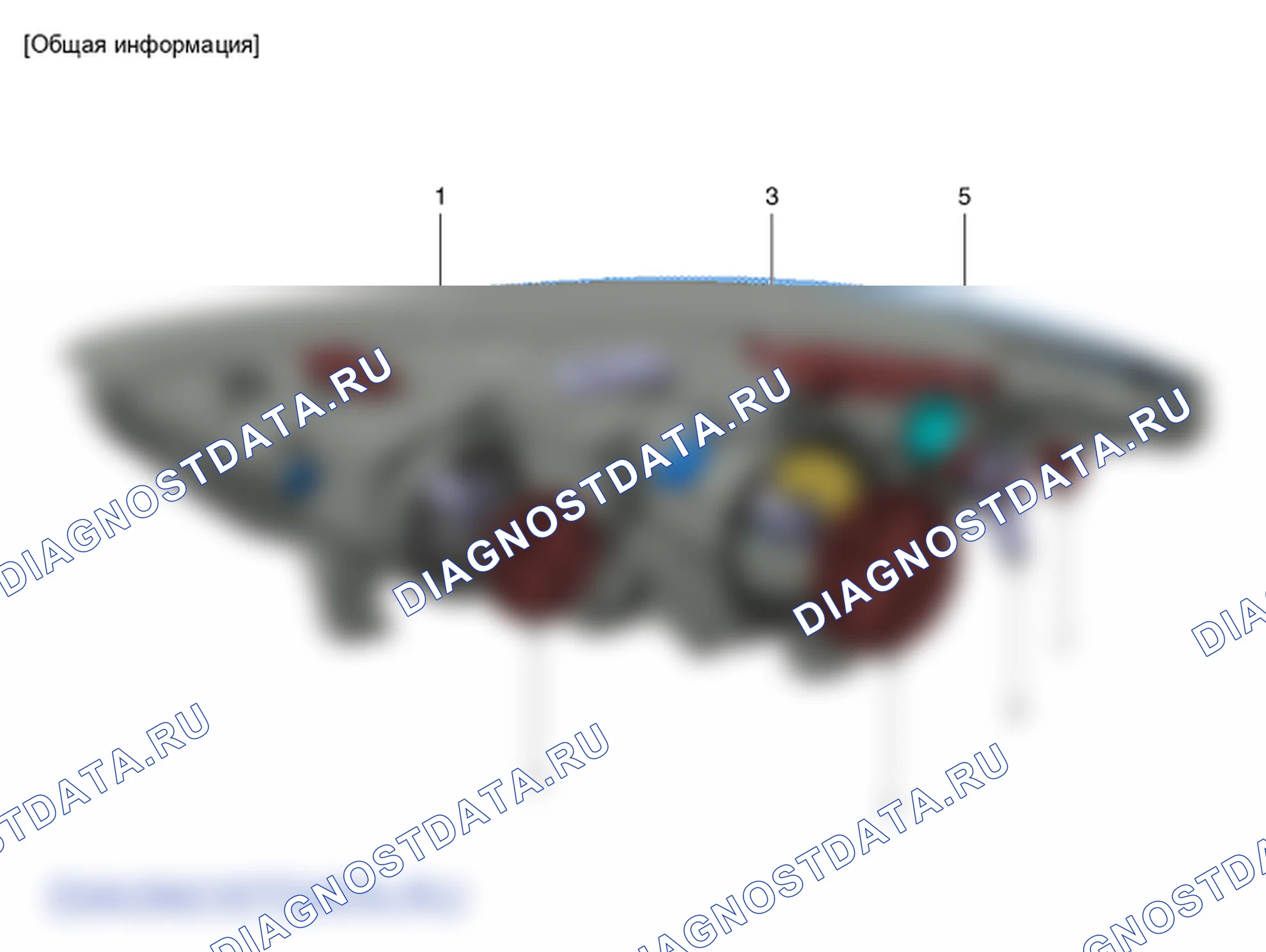 Расположение деталей фары. Hyundai Santafe Sport DMA