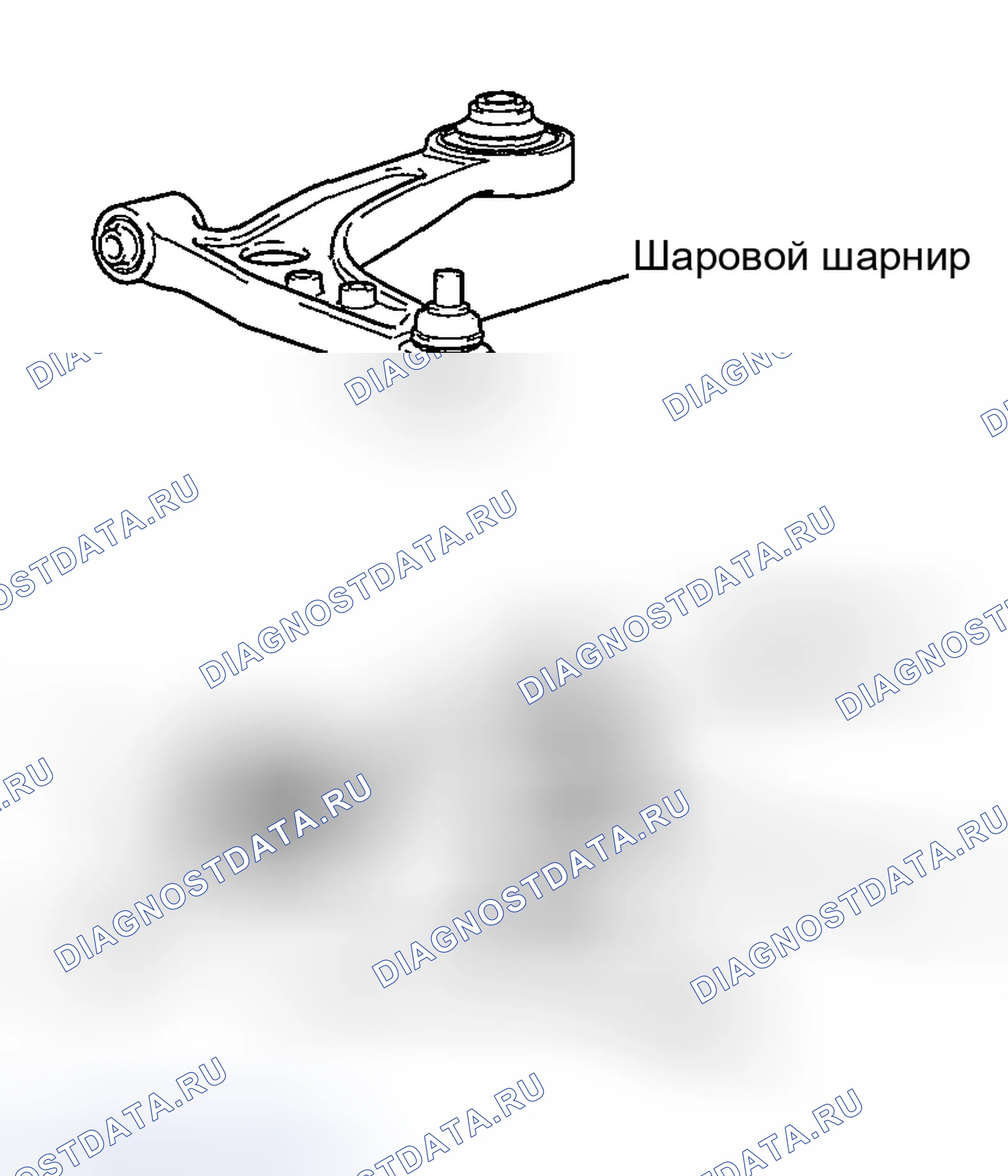 Рис. 80: ПРОВЕРКА МОМЕНТА ОТРЫВА ШАРОВОГО ШАРНИРА НИЖНЕГО РЫЧАГА. Mazda MX-30 I