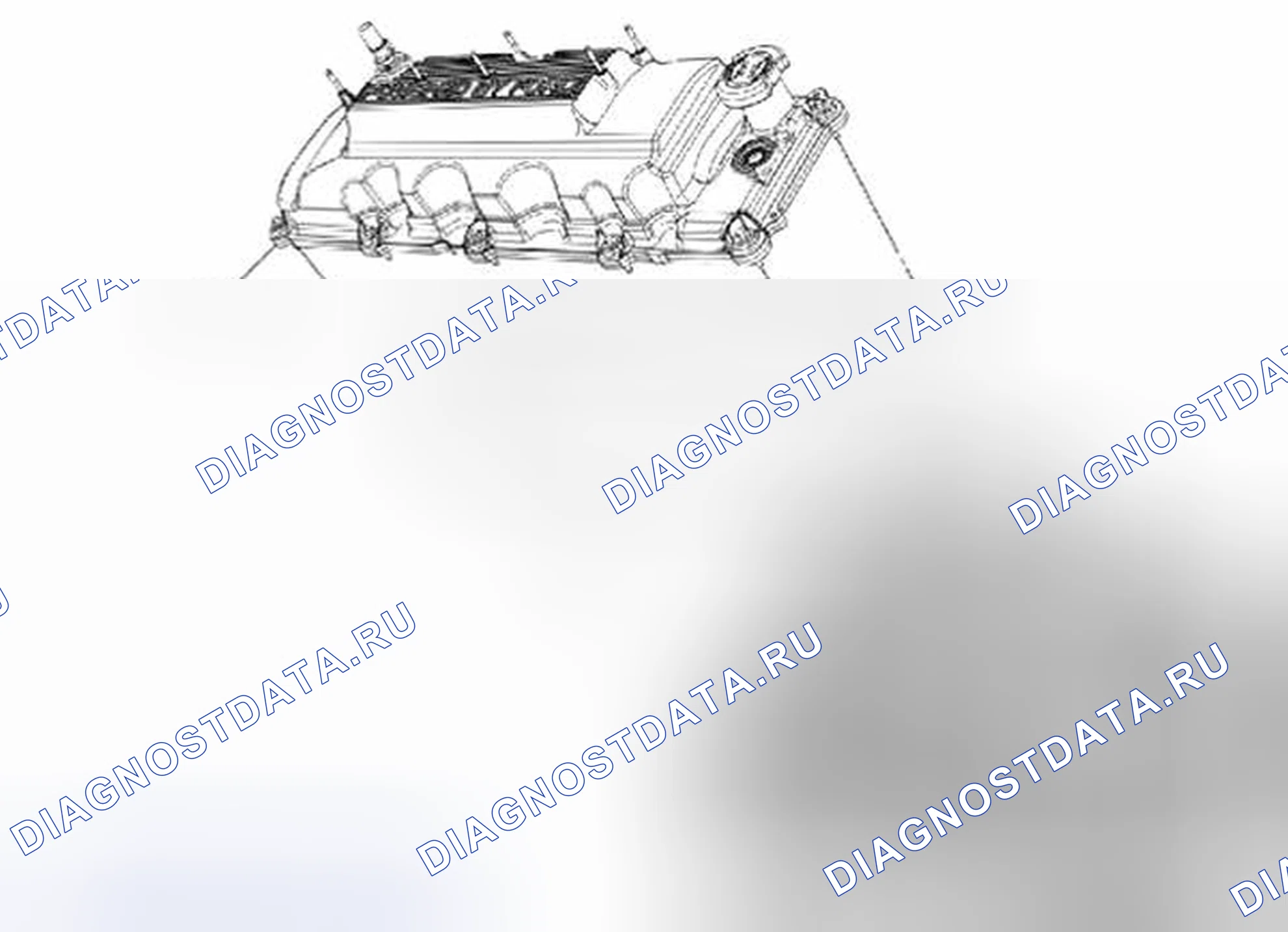 Рис. 2008: Крышка и прокладка правого клапана. Ford F-150 XII