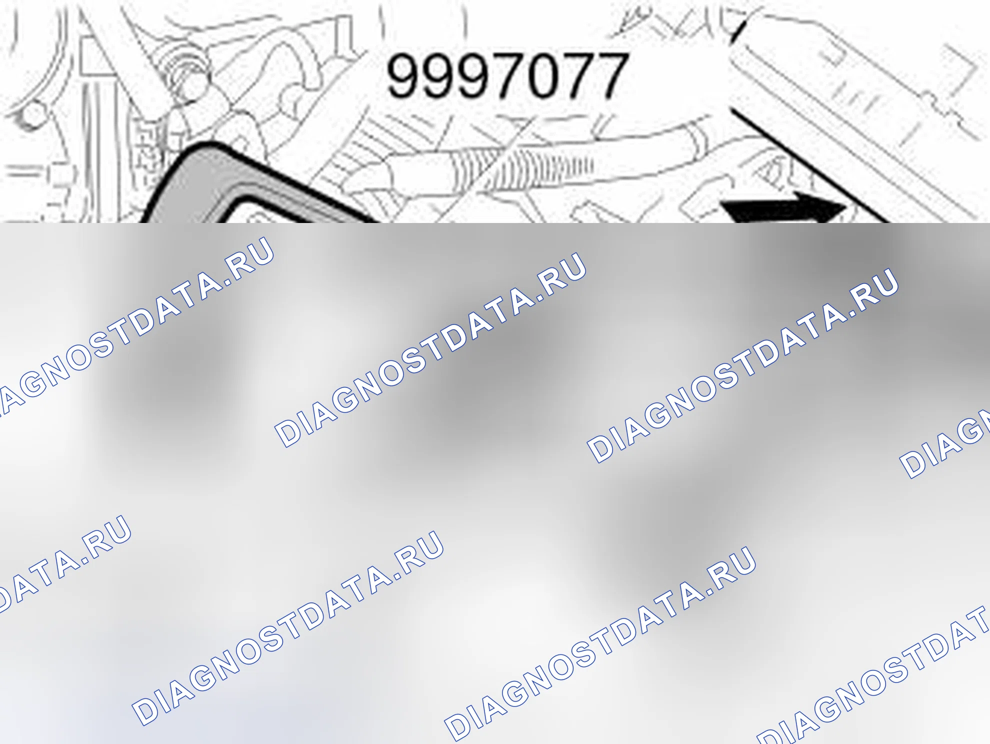Рис. 543: Снятие кабеля передачи. Volvo S60 I