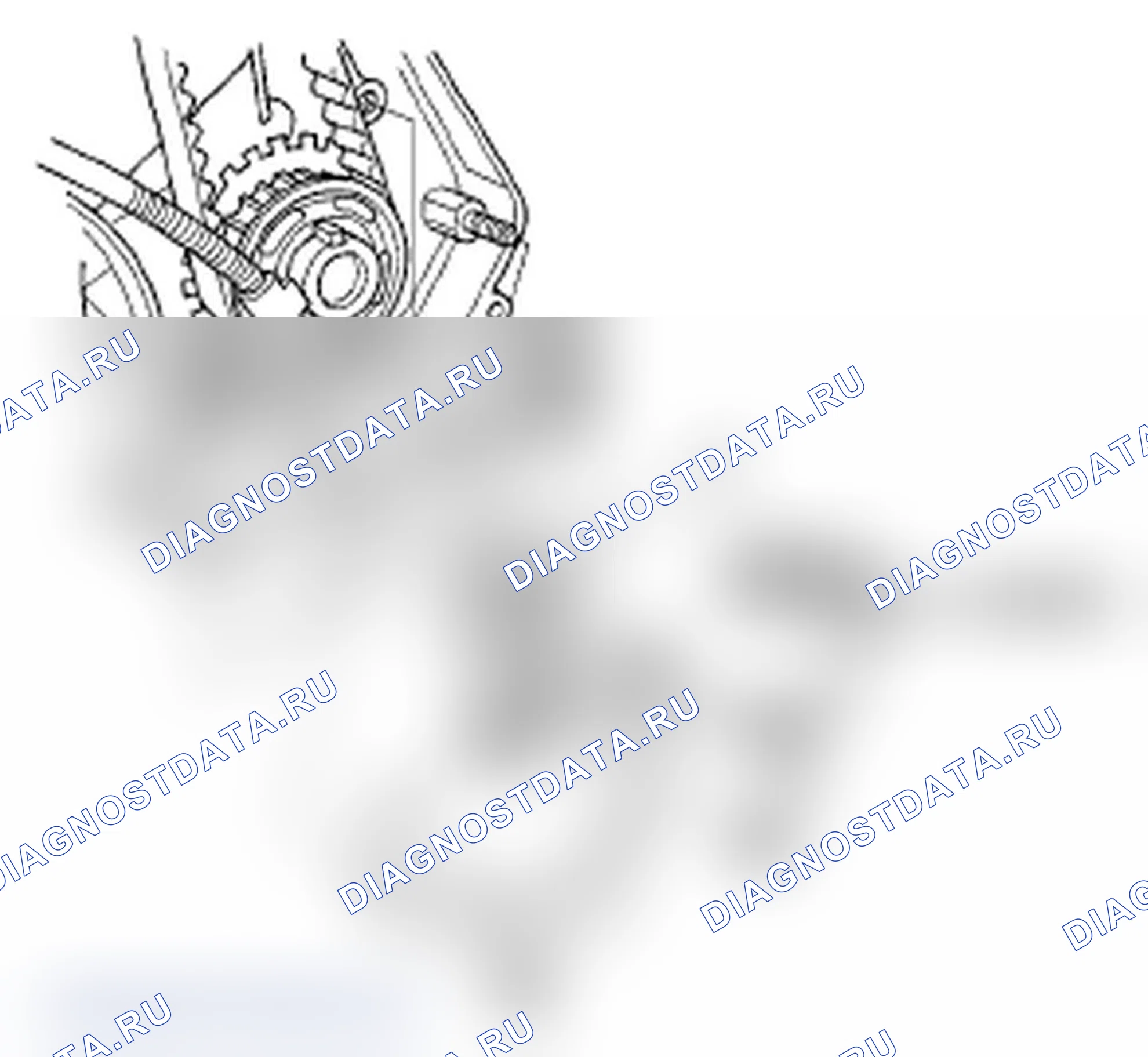 Рис. 212: Замена датчика положение коленвала. Acura RL II