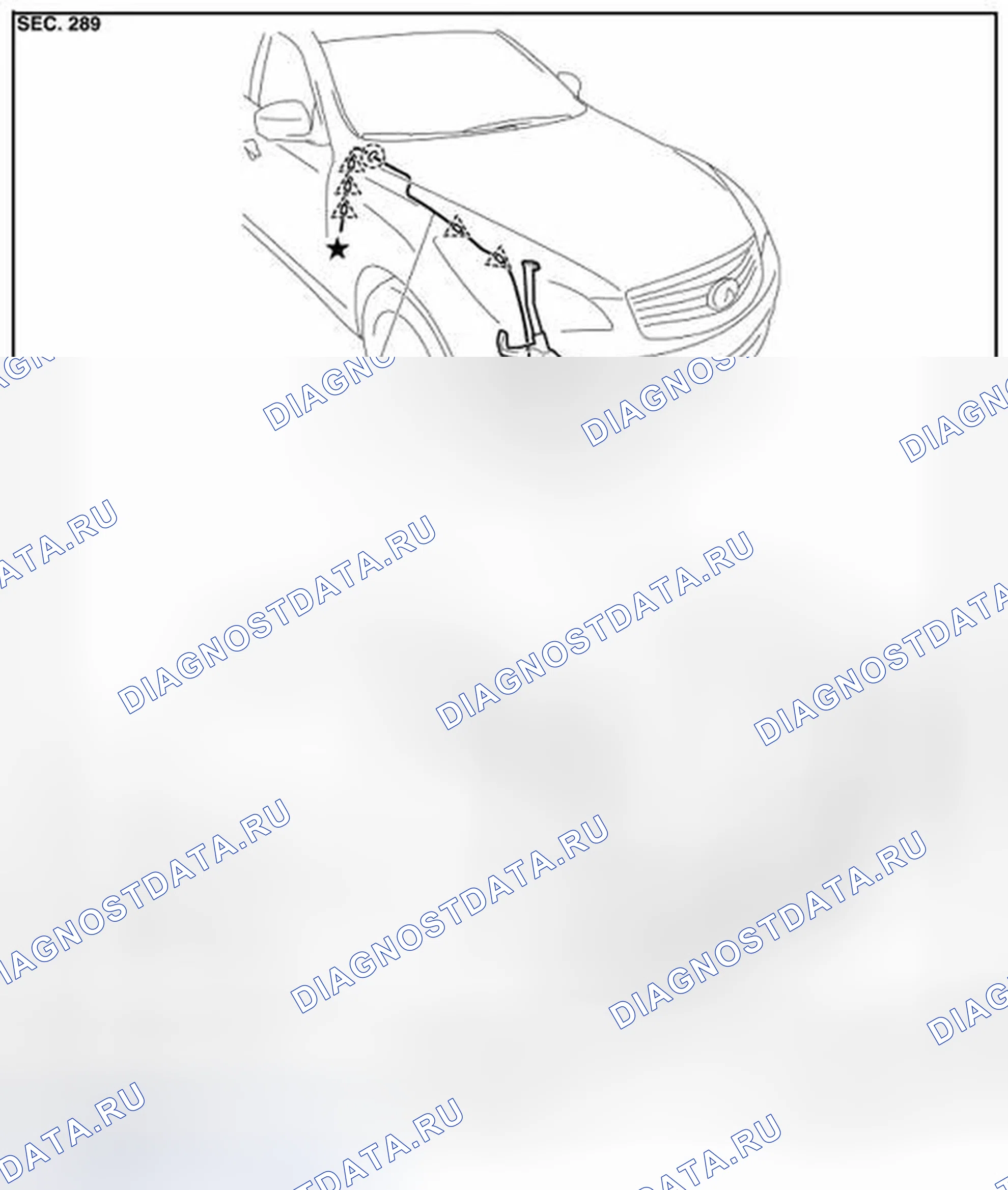 Рис. 33: Компоновка гидравлической системы. Infiniti QX50 I