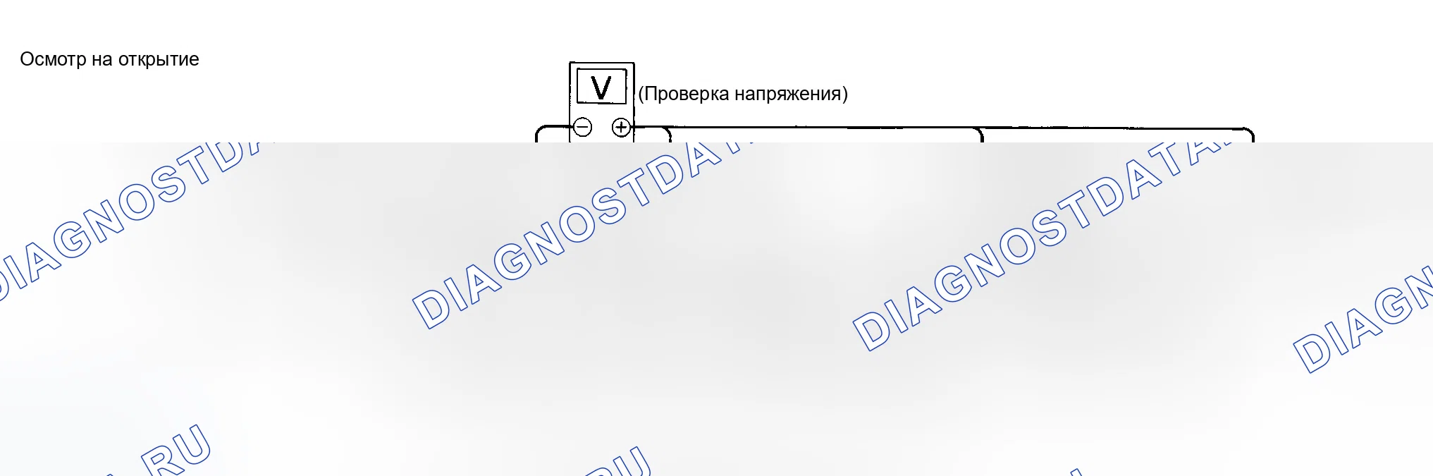 Рис. 8: Тестирование на " размыкание " в цепи. Infiniti Q45 III