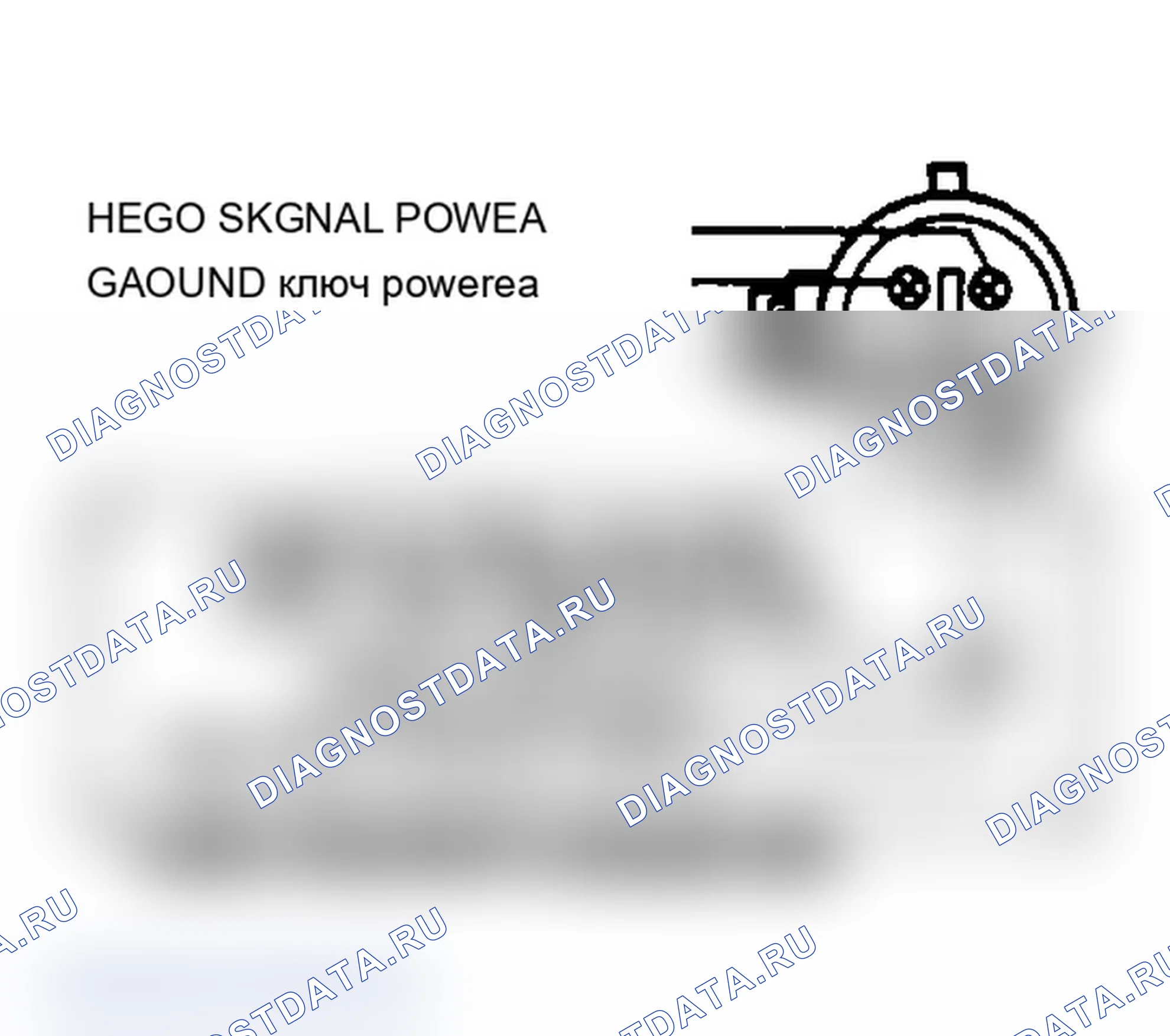 Рис. 49: Разъем датчика HEGO. Mercury Topaz II
