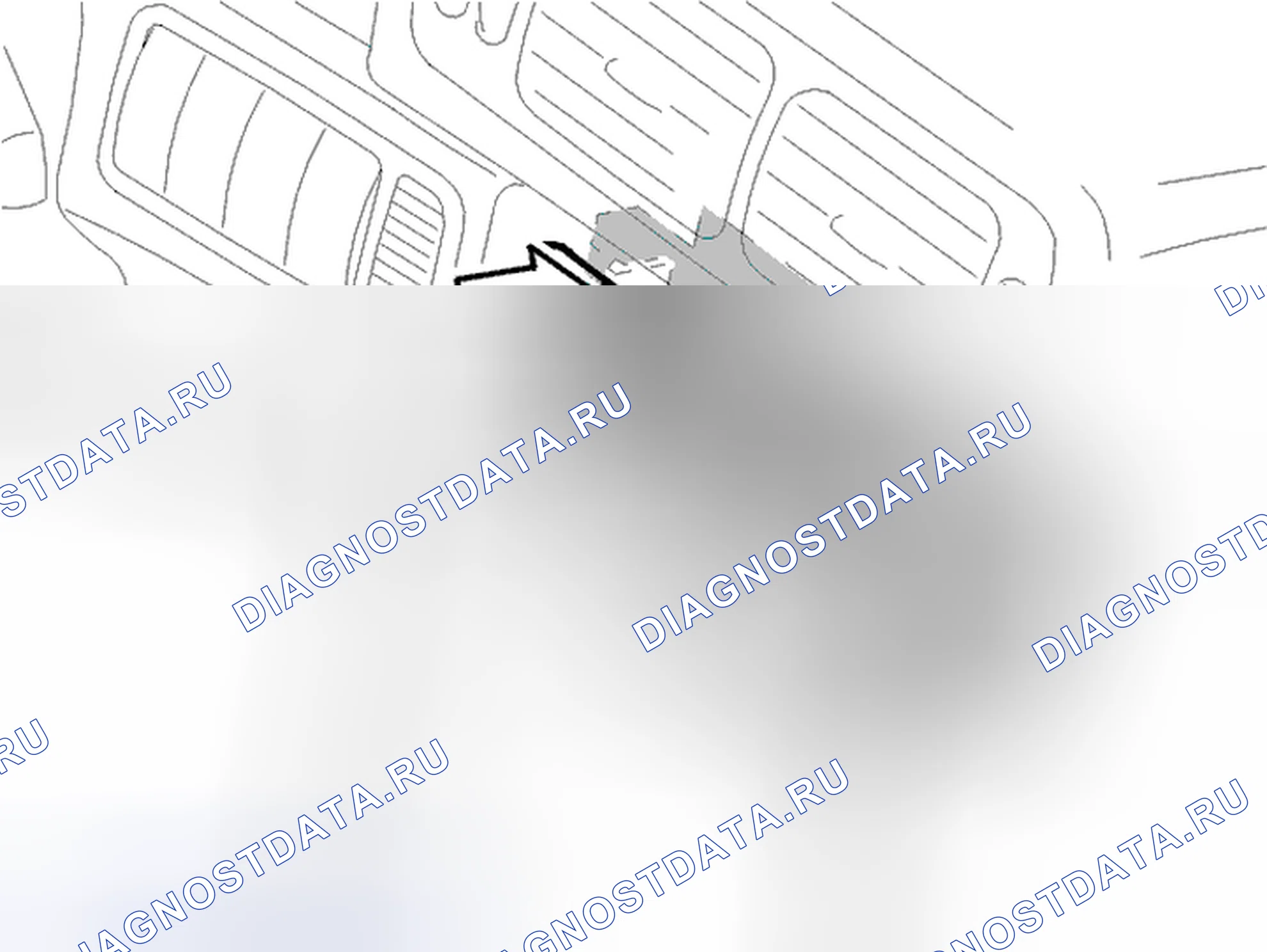 Рис. 86: Снятие кабелей управления / механическая задняя секция. Volvo C70 I