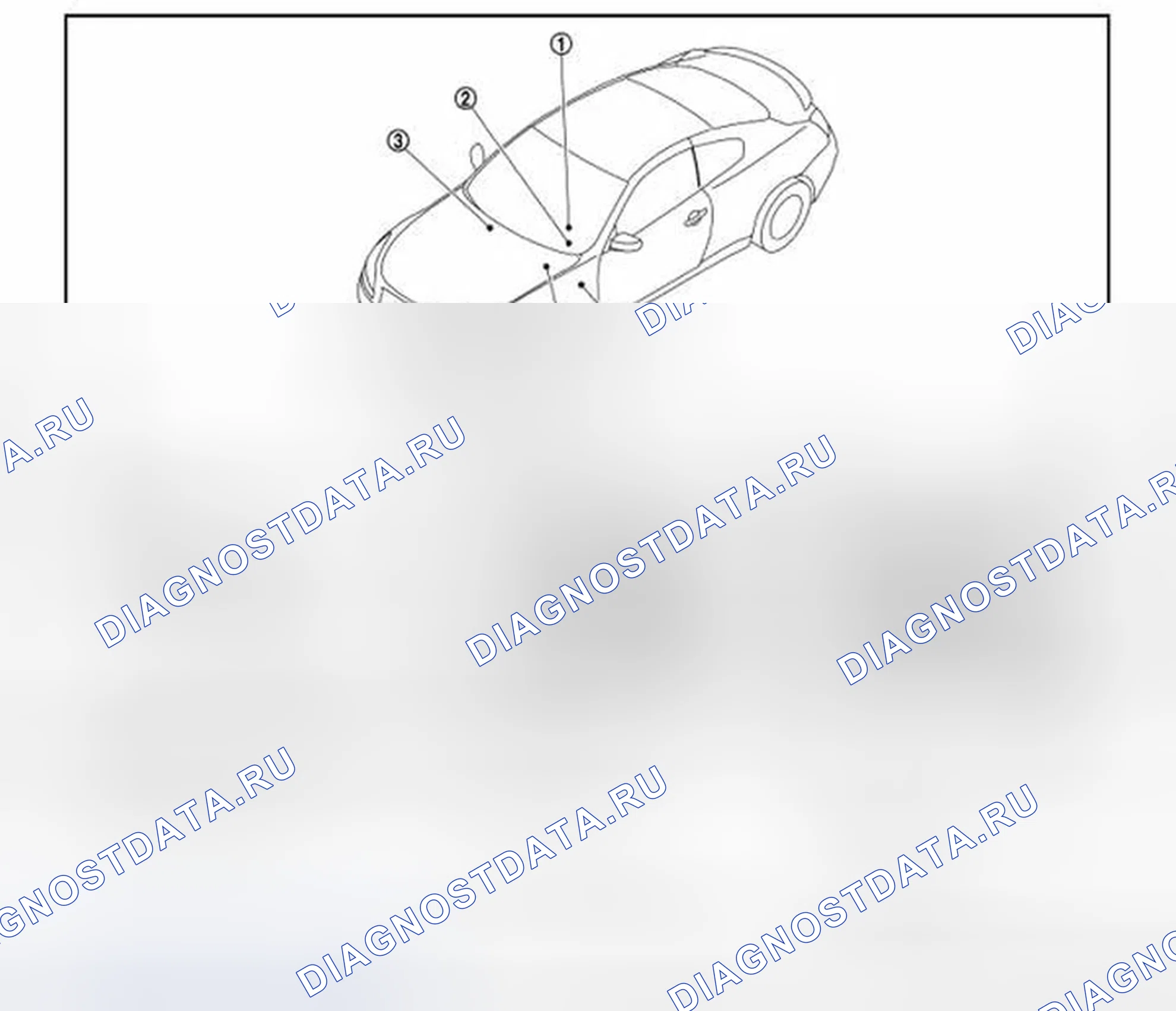 Рис. 85: Расположение компонентов. Infiniti Q60 I