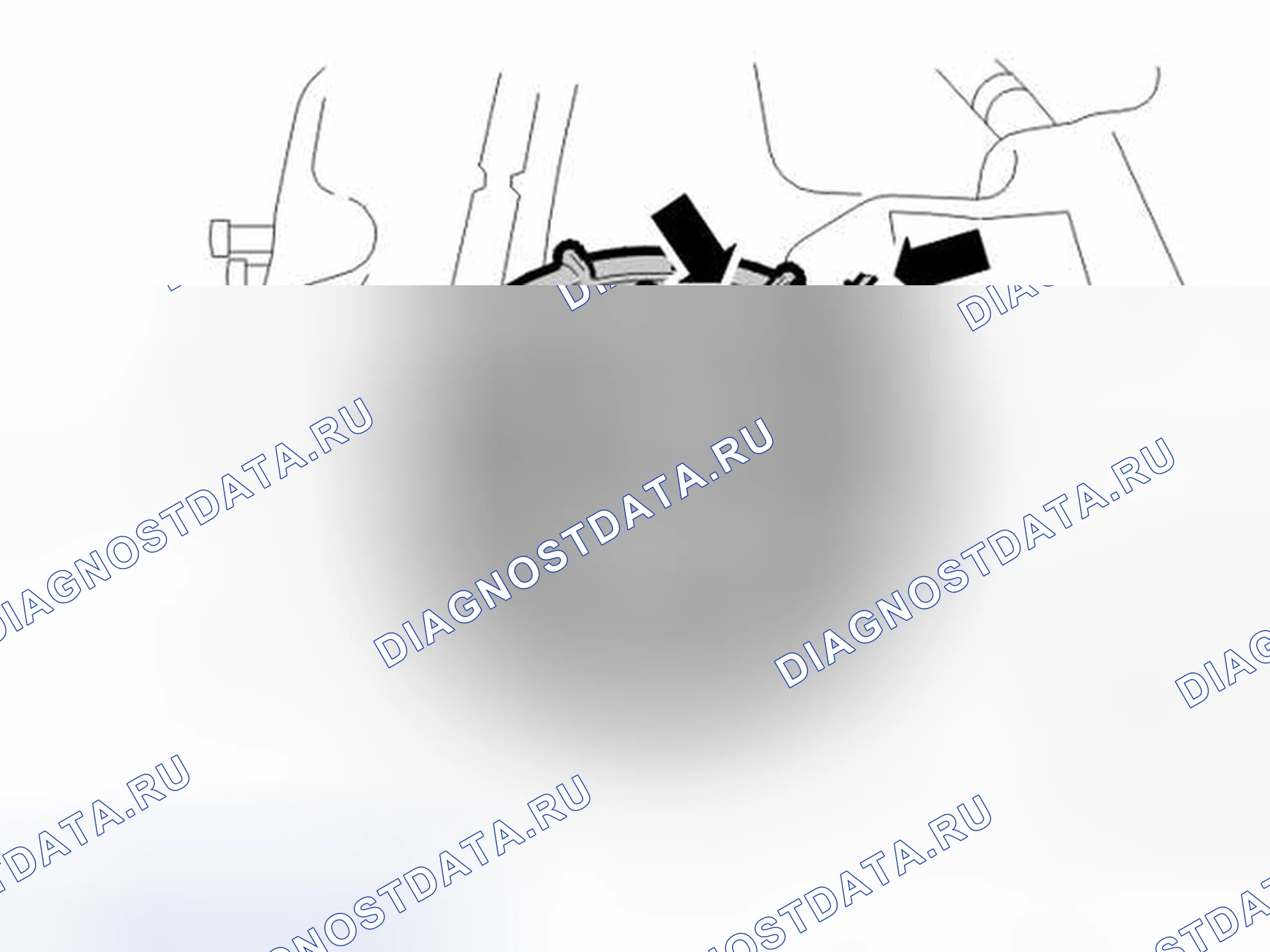 Рис. 41: УСТАНОВКА ДАТЧИКА УРОВНЯ. Volvo V50 I