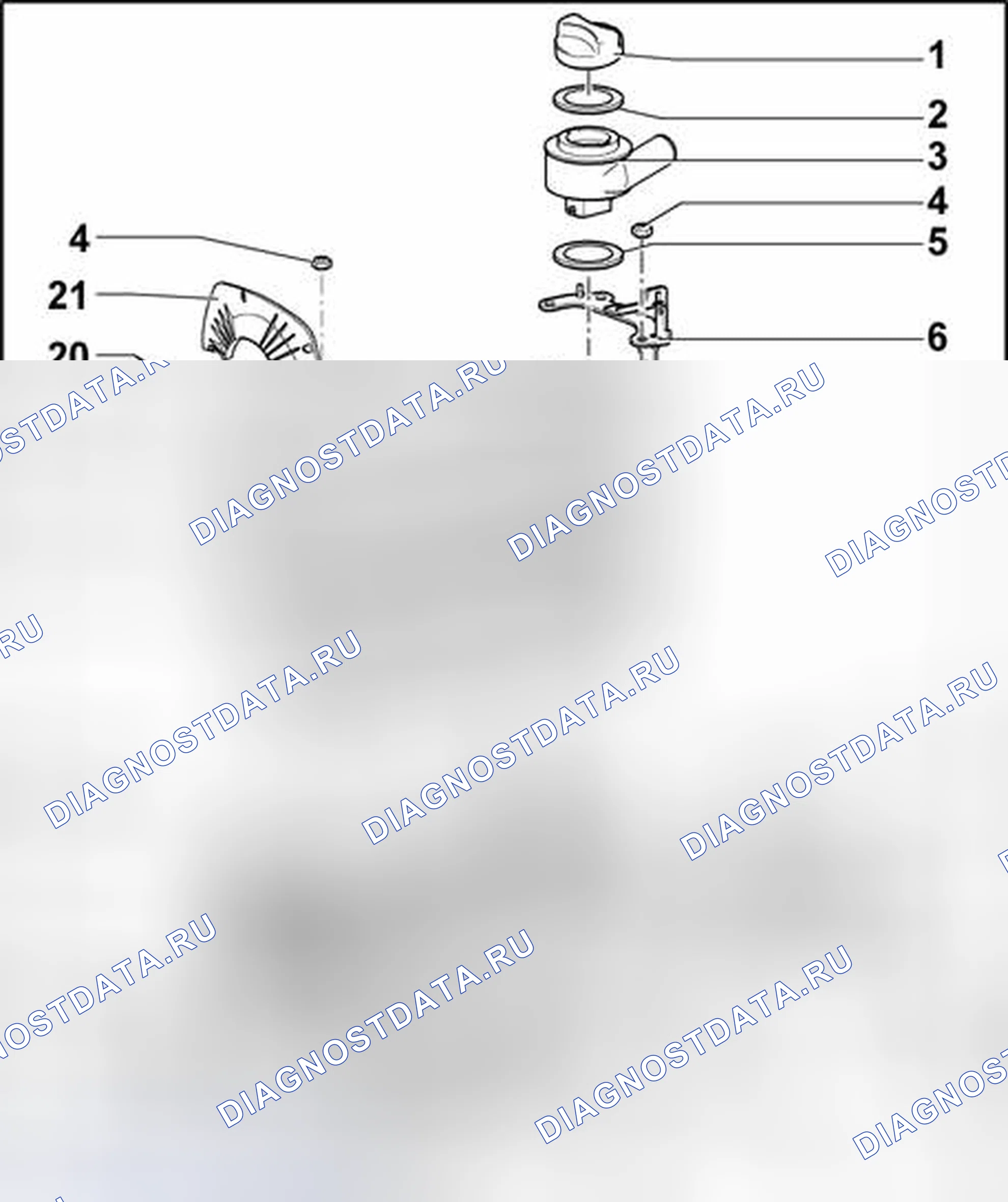 Рис. 10: Коды двигателей AEG, AVH, AZG. Volkswagen Golf Mk4