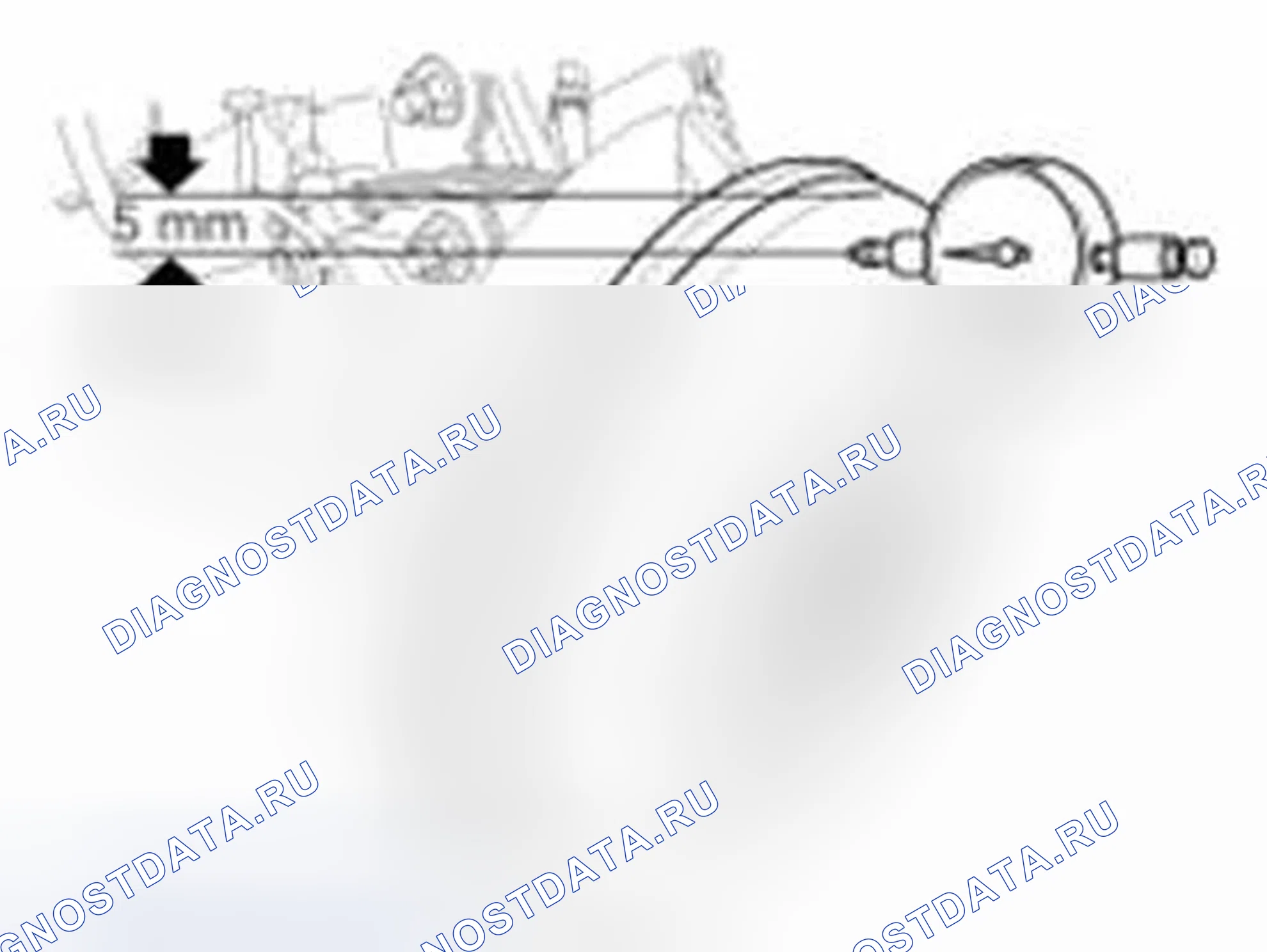 Рис. 131: Проверка биения переднего тормозного диска. Hyundai Sonata VI