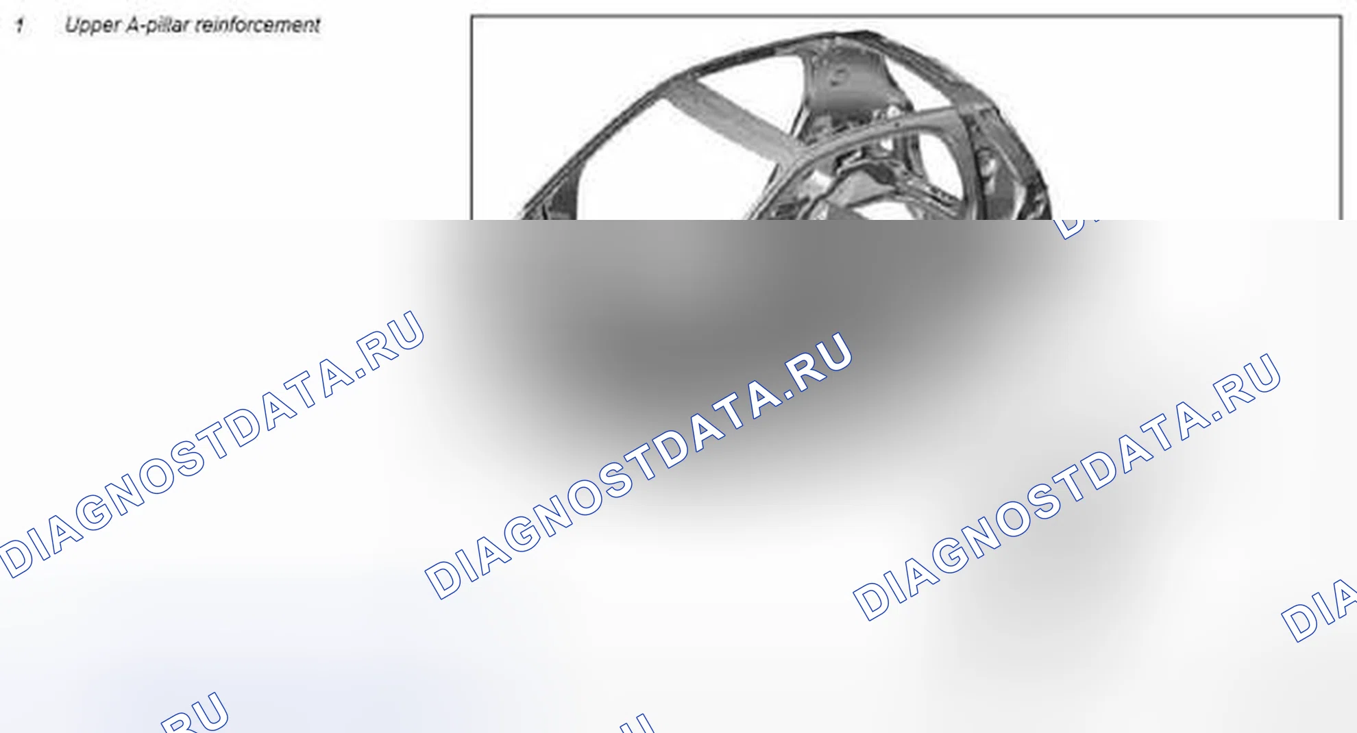 Рис. 164: Замена верхней арматуры стойки " А " - AR63.20-P-1113MCC. Kia Soul I