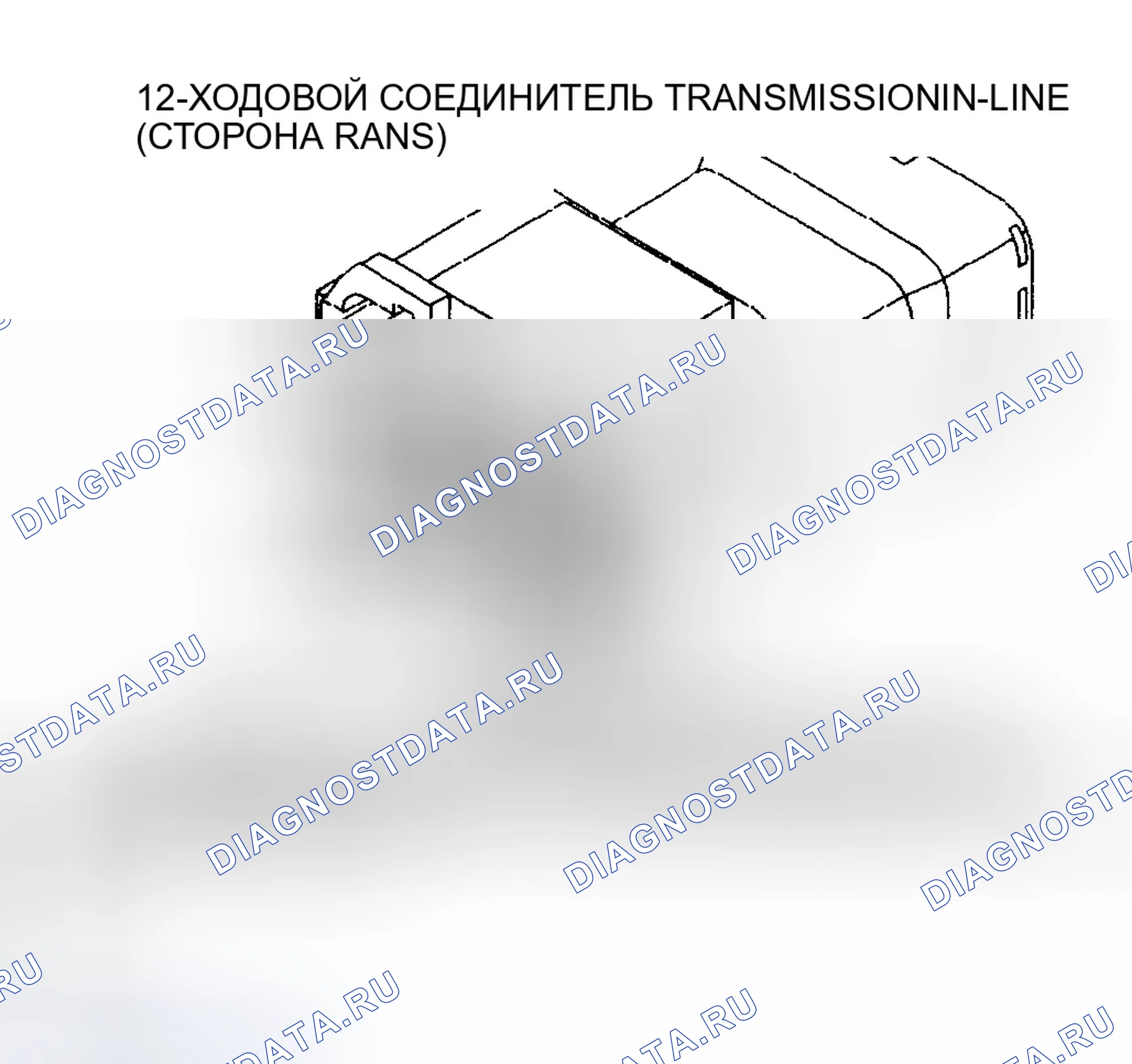 Рис. 92: Тест 3A, Вид 3-12-ходовой разъем. Dodge Intrepid I