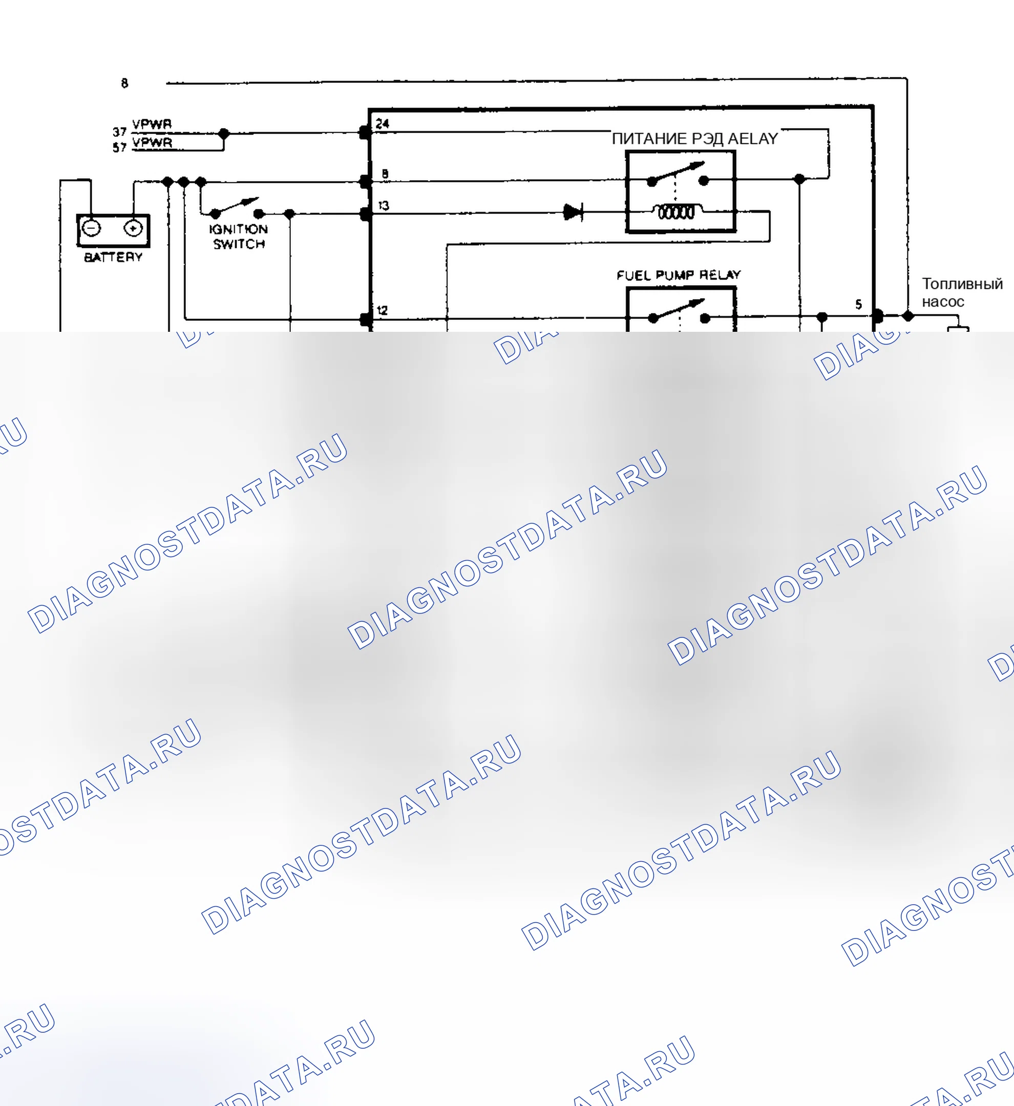 Рис. 109: Схемы CCRM (Tempo 3.0L и Topaz 3.0L). Mazda 121 II