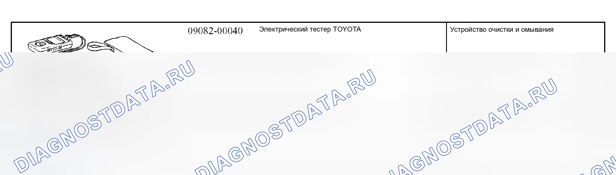 Рис. 73: Рекомендуемые инструменты. Lexus RX II