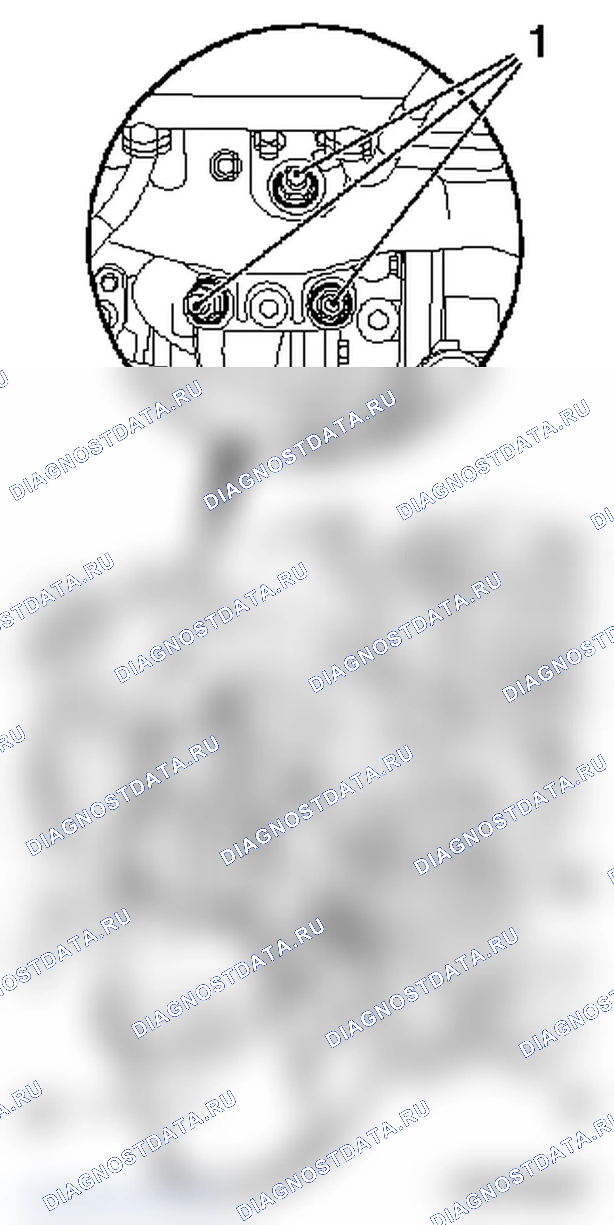 Замена трубопровода охлаждающей жидкости (внизу). Opel Combo C