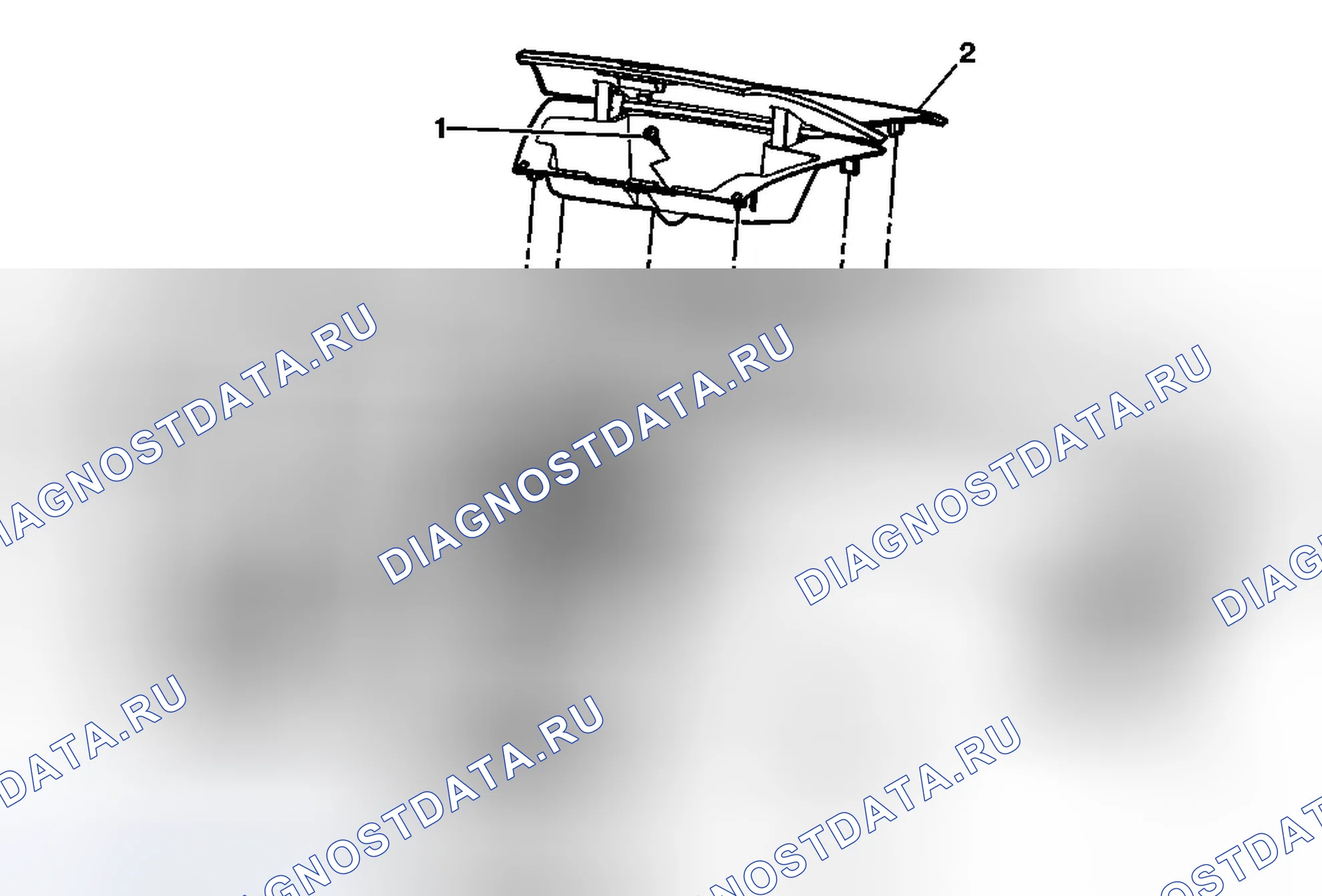 Рис. 148: Замена центрального отсека приборной панели (траверса). Chevrolet Traverse I