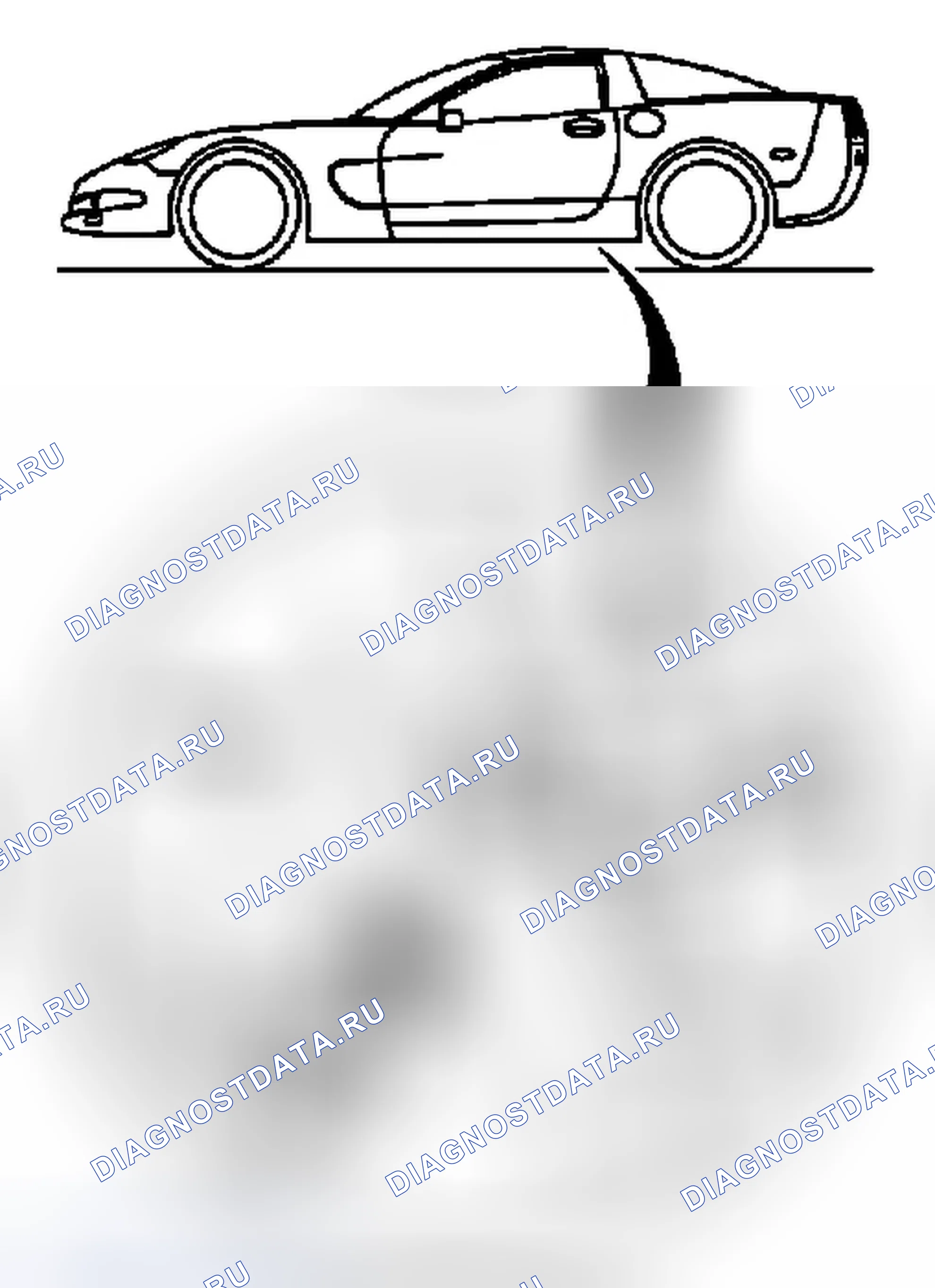 Рис. 3: Задние подъемные колодки. Chevrolet Corvette C6