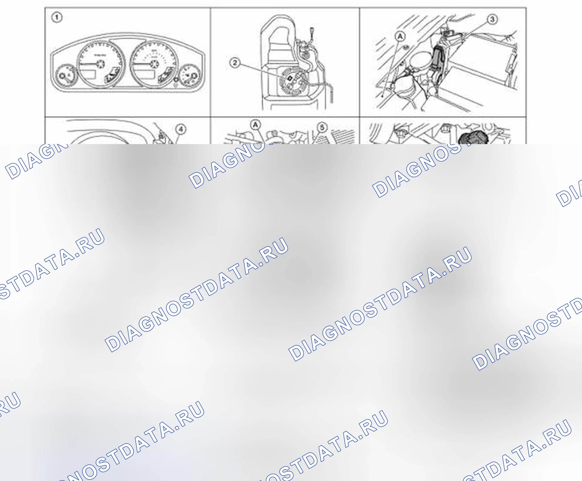 Рис. 63: СИГНАЛЬНЫЕ / ИНДИКАТОРНЫЕ ЛАМПЫ: расположение компонентов. Nissan Pathfinder III рестайлинг
