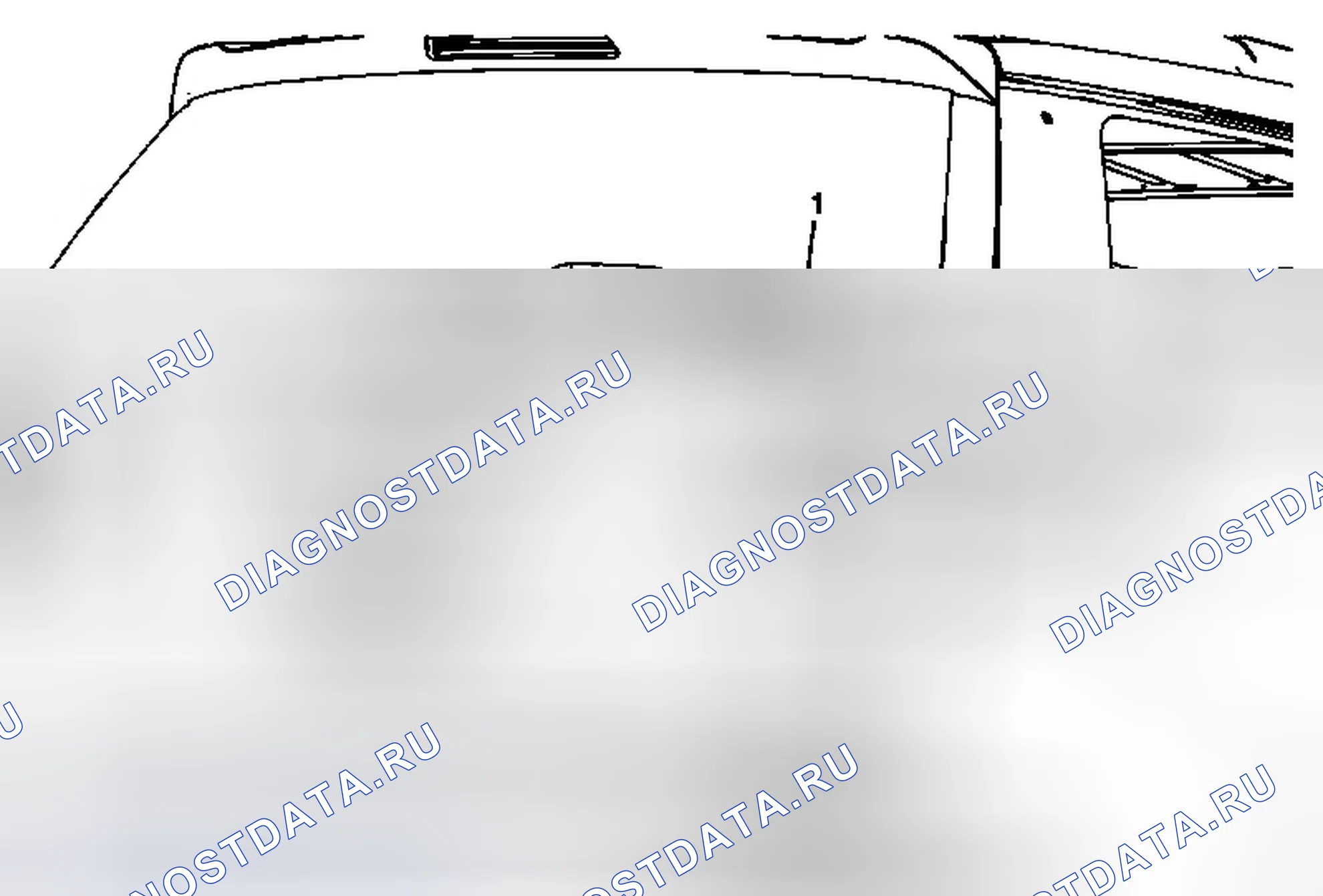 Рис. 23: Замена щетки стеклоочистителя заднего окна (GMC Acadia). Chevrolet Traverse I