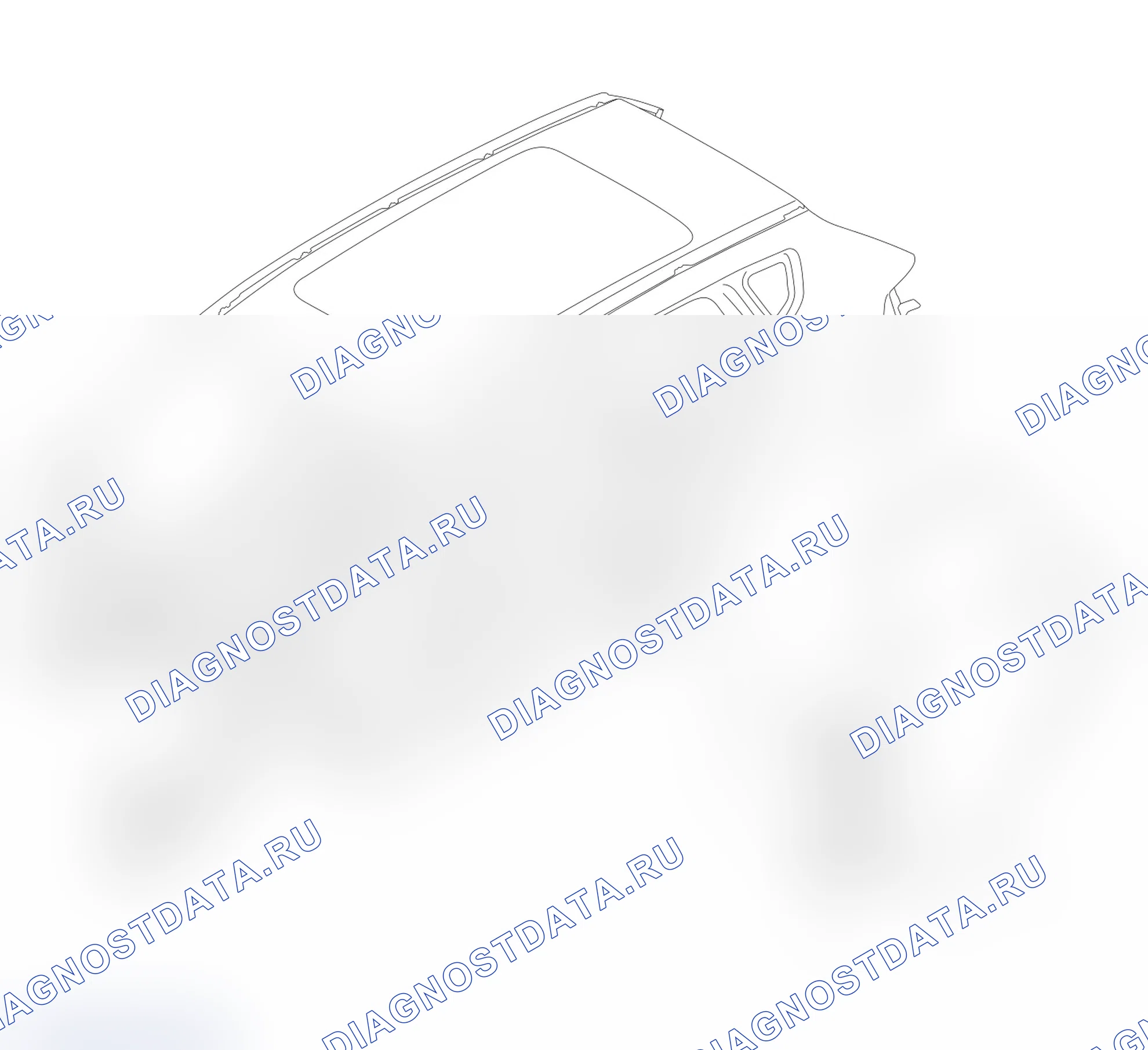 Схема расположения задней двери — Haval H6. Haval H6 III
