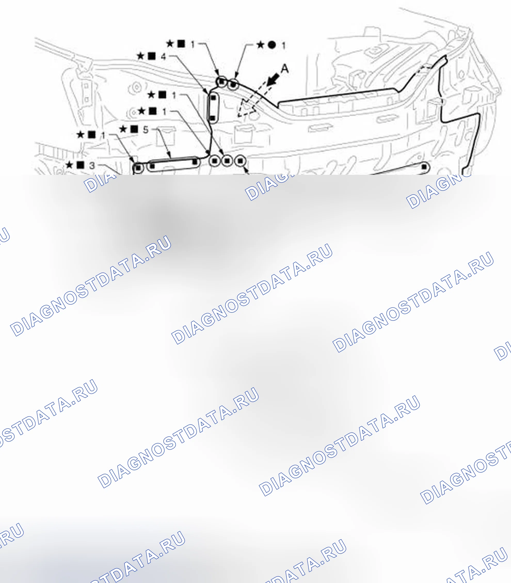 Рис. 141: Задняя панель. Infiniti G37 IV рестайлинг