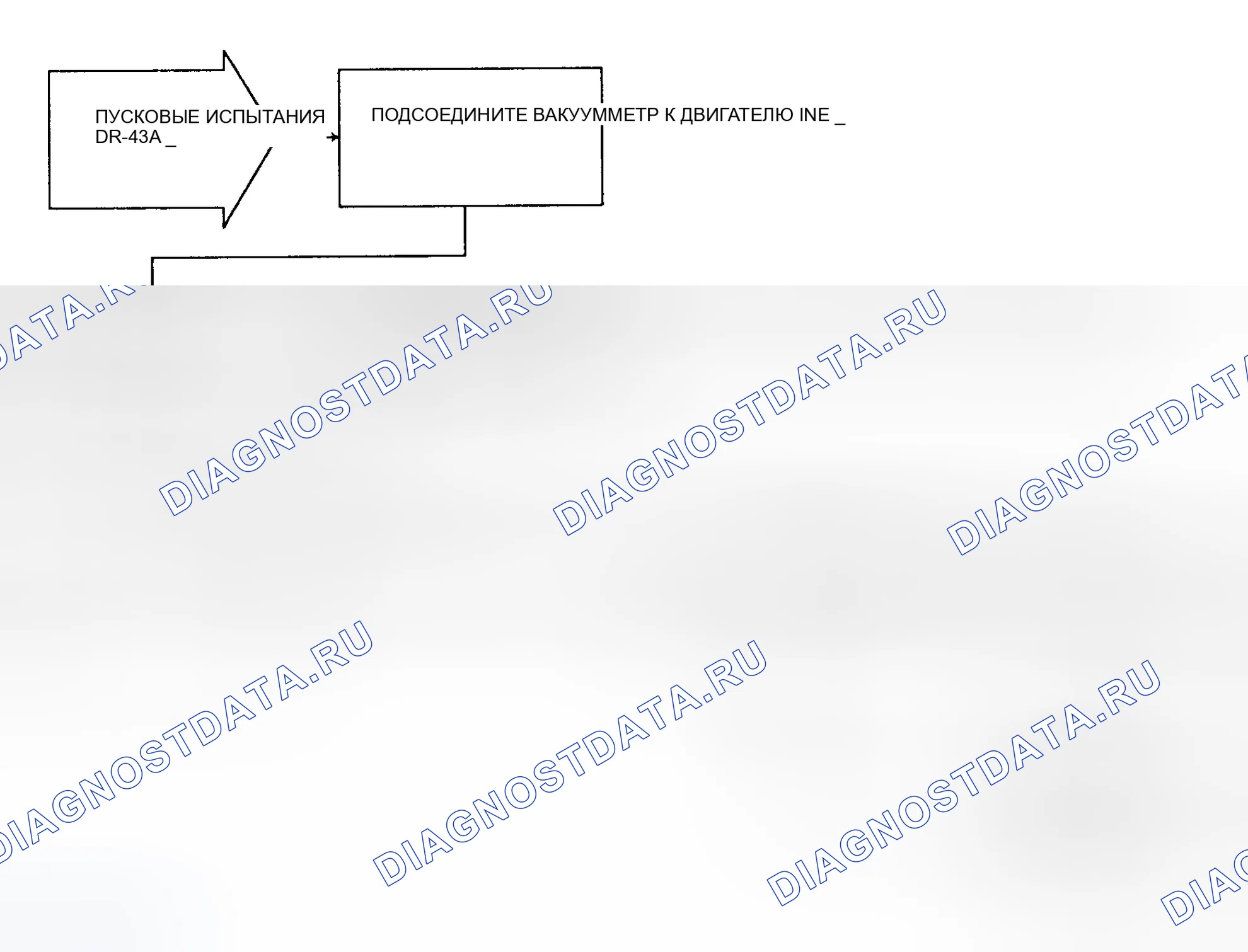 Рис. 460: Испытание DR-43A проверка вакуума двигателя. Dodge Dakota Sport 