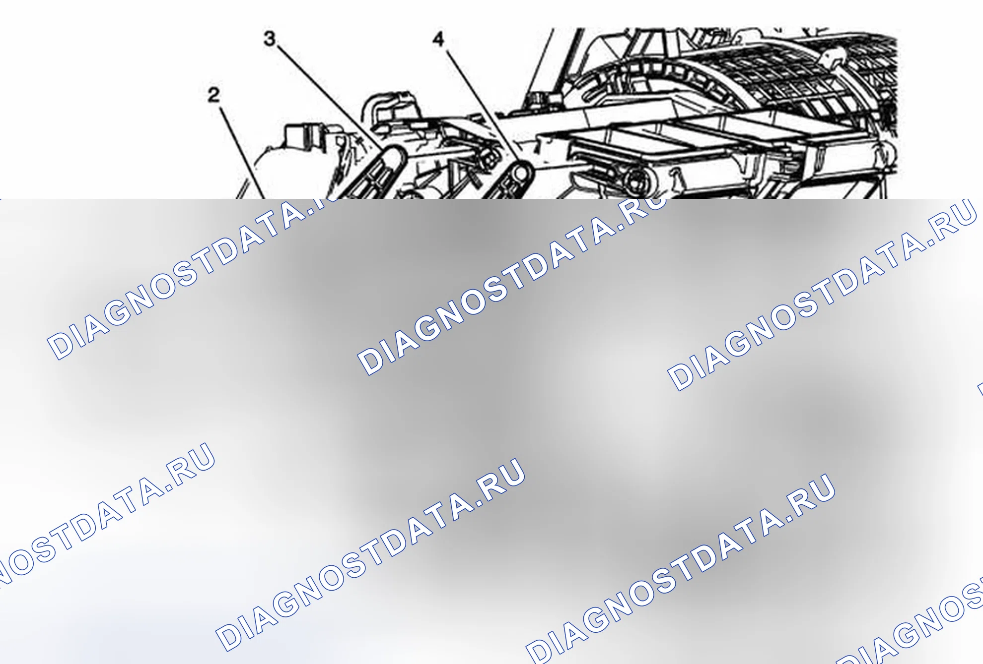 Рис. 94: Замена рычага привода кулачка управления режимом. Cadillac ATS I