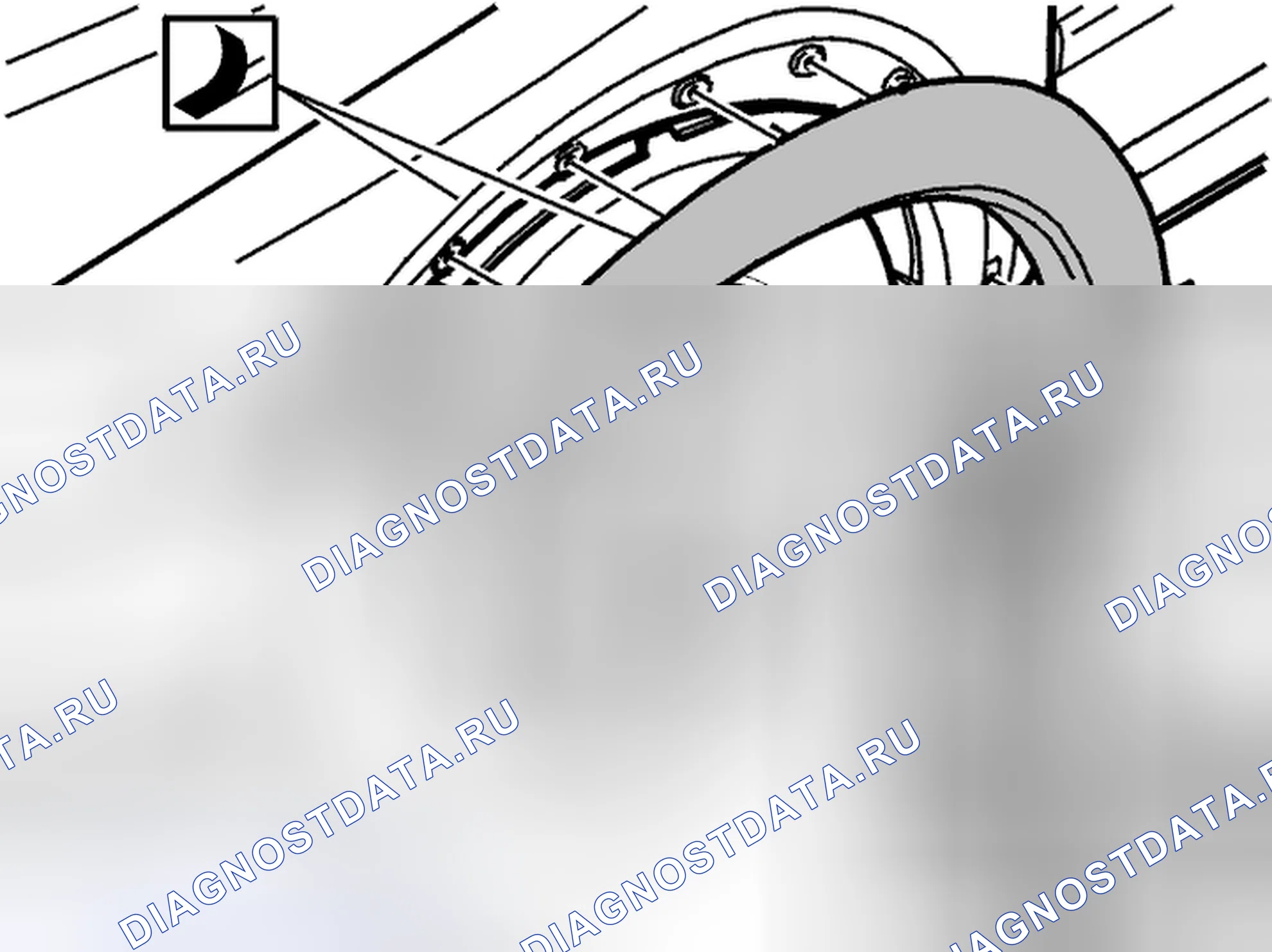Рис. 650: Установка формовки крыла. Volvo V70 II