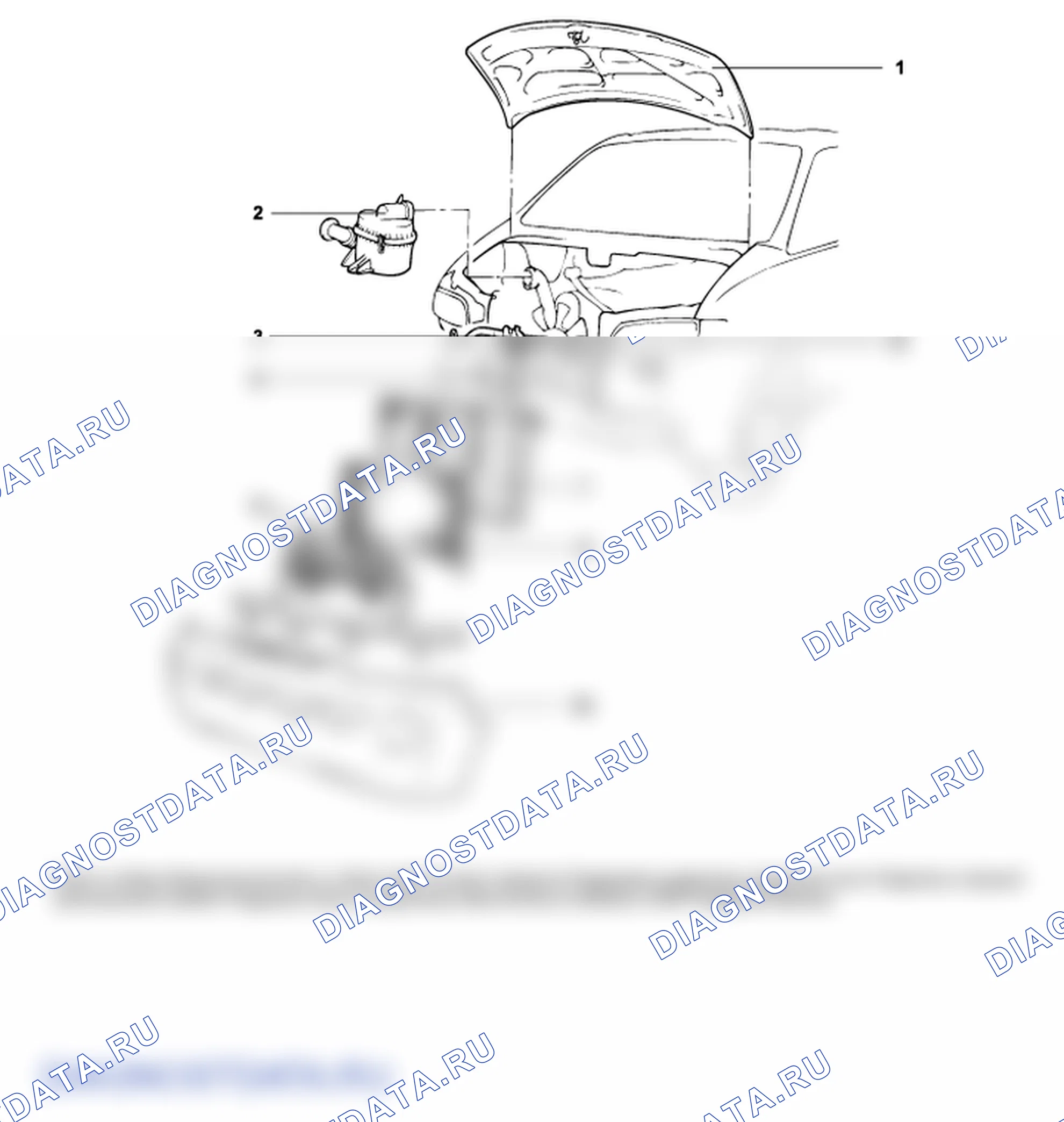 Детали двигателя и коробки передач в сборе. Hyundai H-1 A1