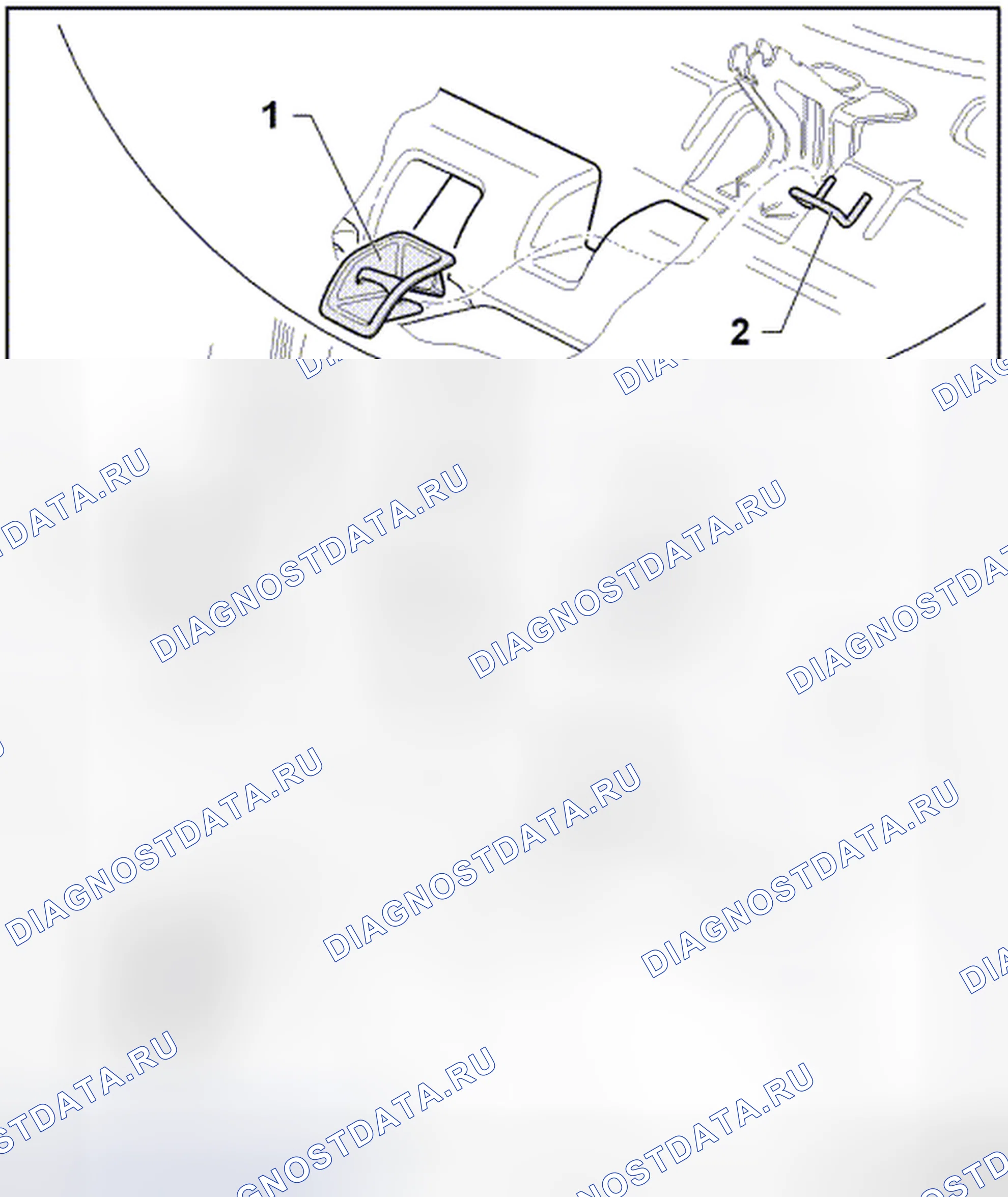 Рис. 114: ПОСАДОЧНОЕ МЕСТО. Volkswagen Golf Mk7
