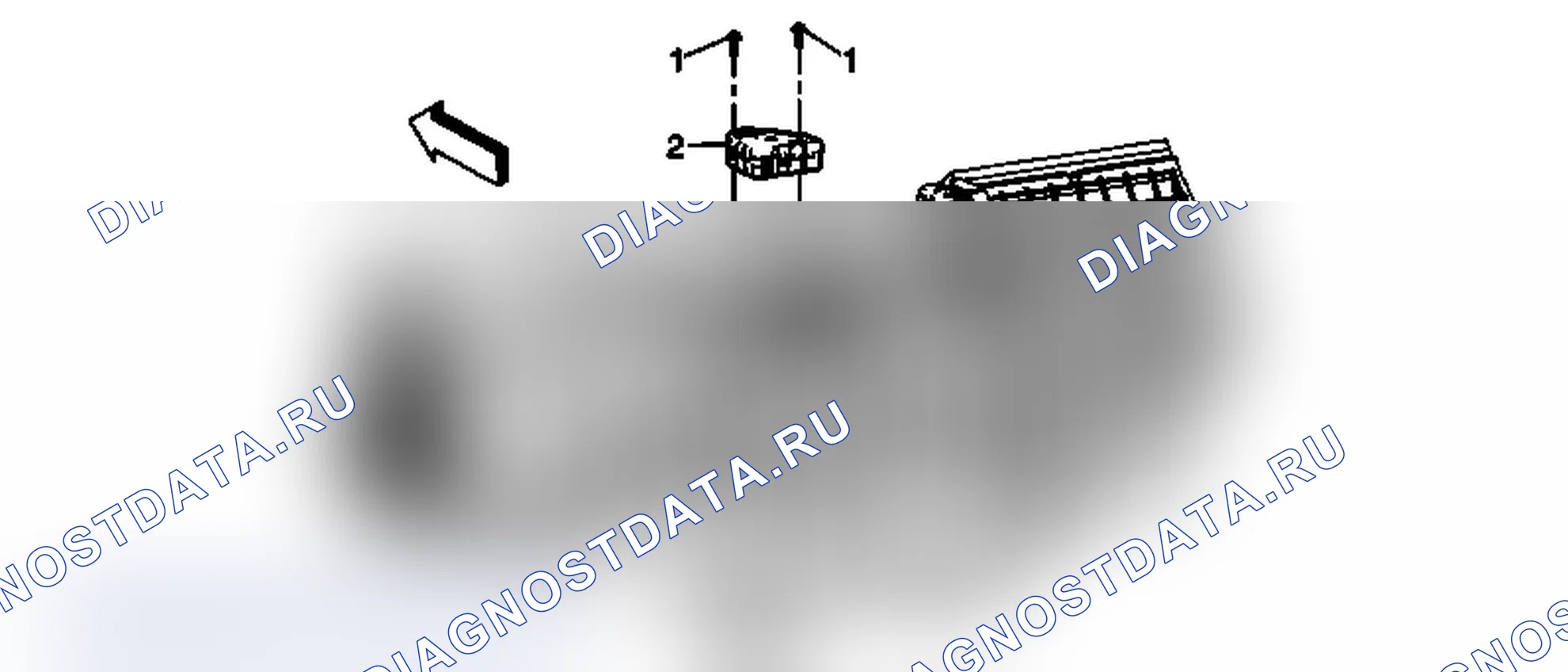 Рис. 5: Замена привода температурного клапана. Chevrolet Silverado 3500 HD 