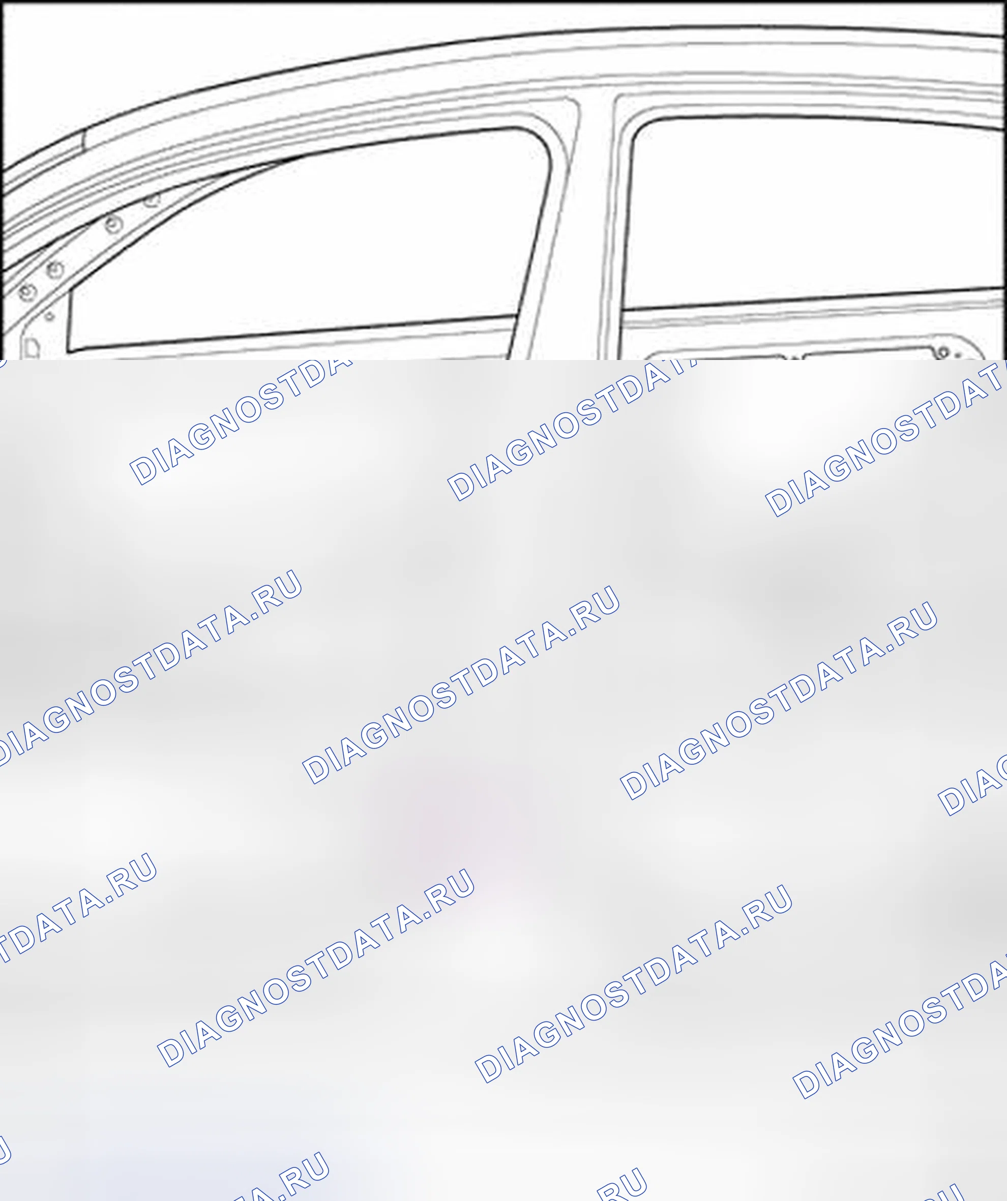 Рис. 138: Внешняя B-образная стойка. Volkswagen Passat B5