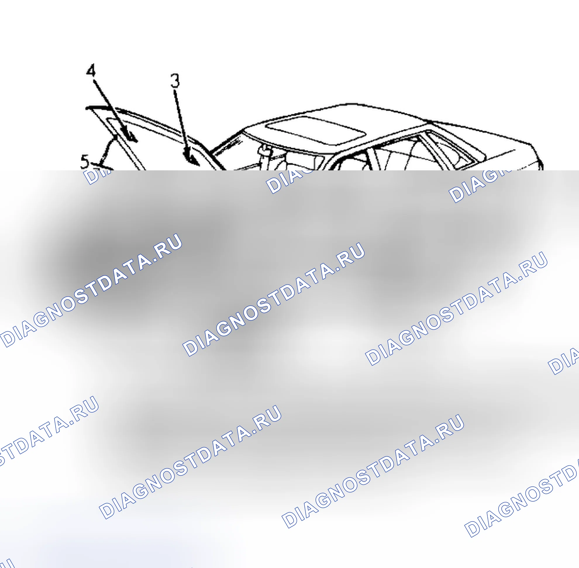 Рис. 6: РАСПОЛОЖЕНИЕ ИНФОРМАЦИОННЫХ МЕТОК. Subaru Legacy BC/BJ/BF